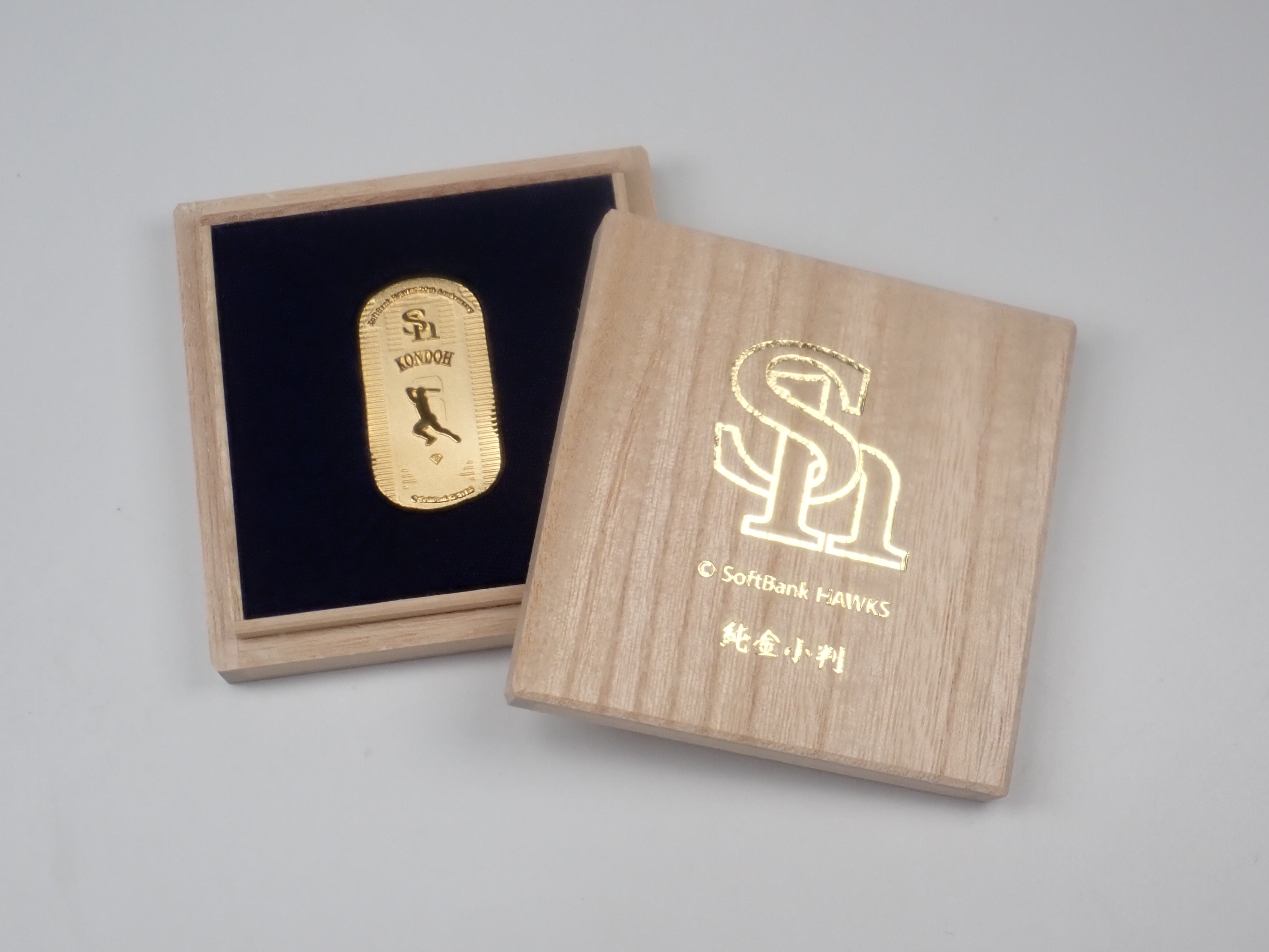 ソフトバンクホークス誕生20周年記念「純金小判」 (10g)