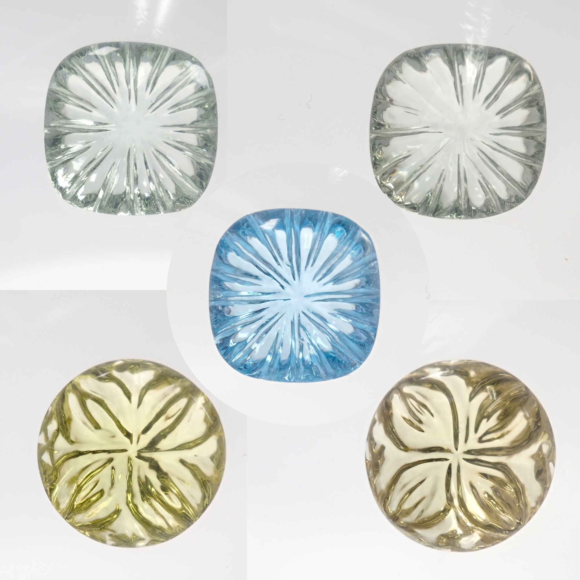 【2/11 22時販売】《限定5石》カービングガチャ💎グリーンクォーツ、レモンクォーツ、ブルートパーズ《複数購入割引有》