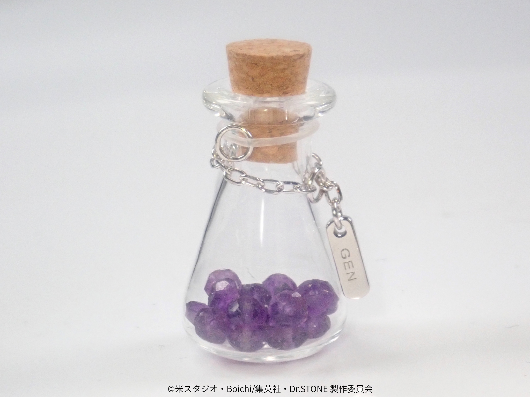 【4/29(三) 22點開賣】電視動畫《Dr.STONE 新石紀》×珠寶專賣店KARATZ聯名 內含礦物的燒瓶吊飾(全7種/附透明卡)