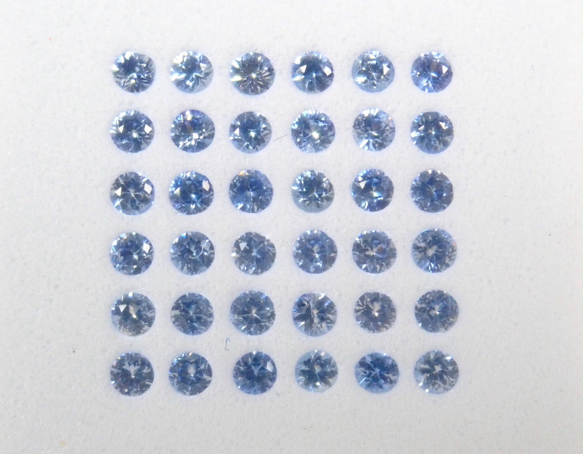 {Special Campaign}💎Benitoite 2mm 1 stone (top quality ice blue) {Multiple purchase discounts available}