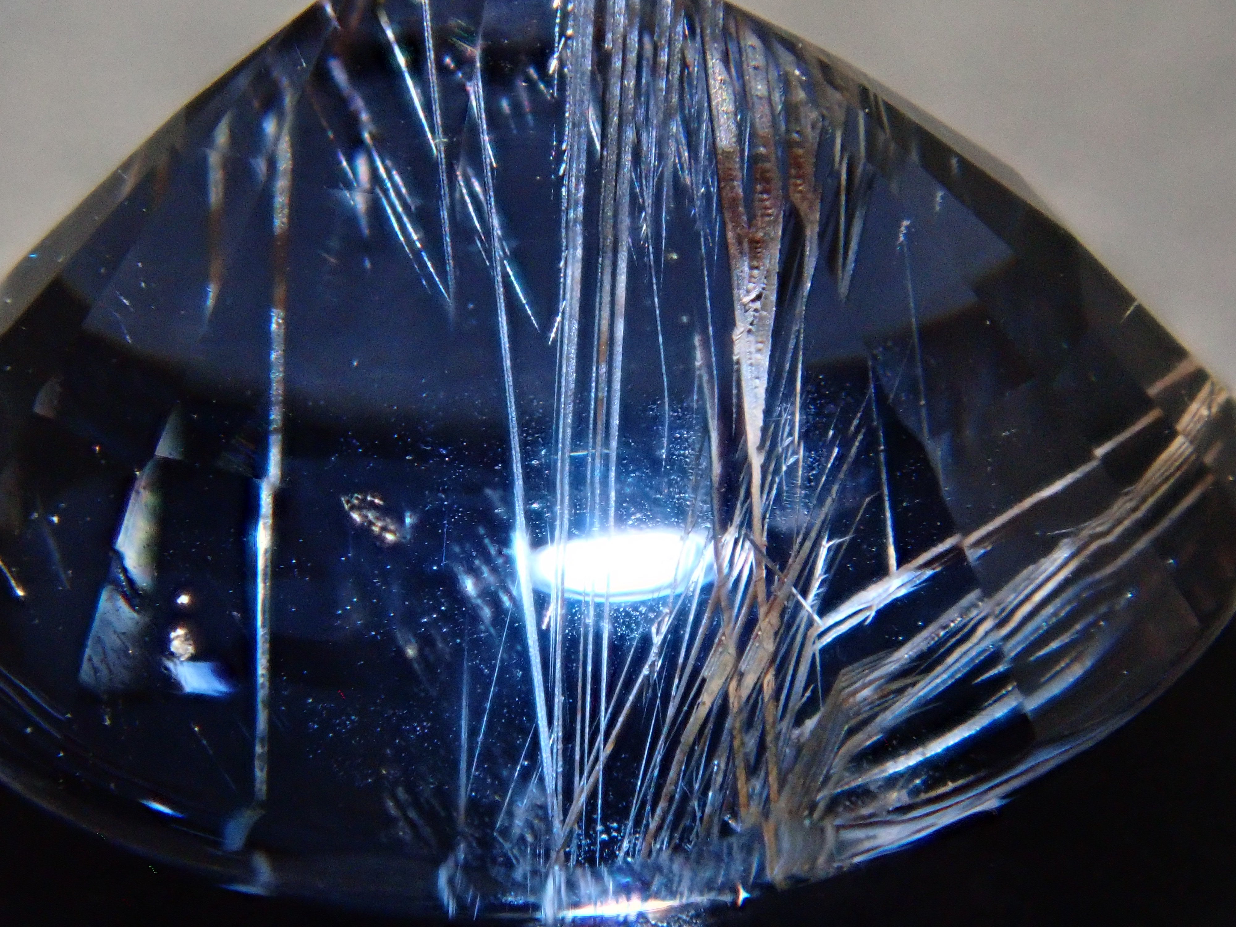 Sri Lankan Cobalt Spinel (Blue Spinel) 3.202ct Loose Stone (Needle-like Inclusions) Japan-German Rare Stone