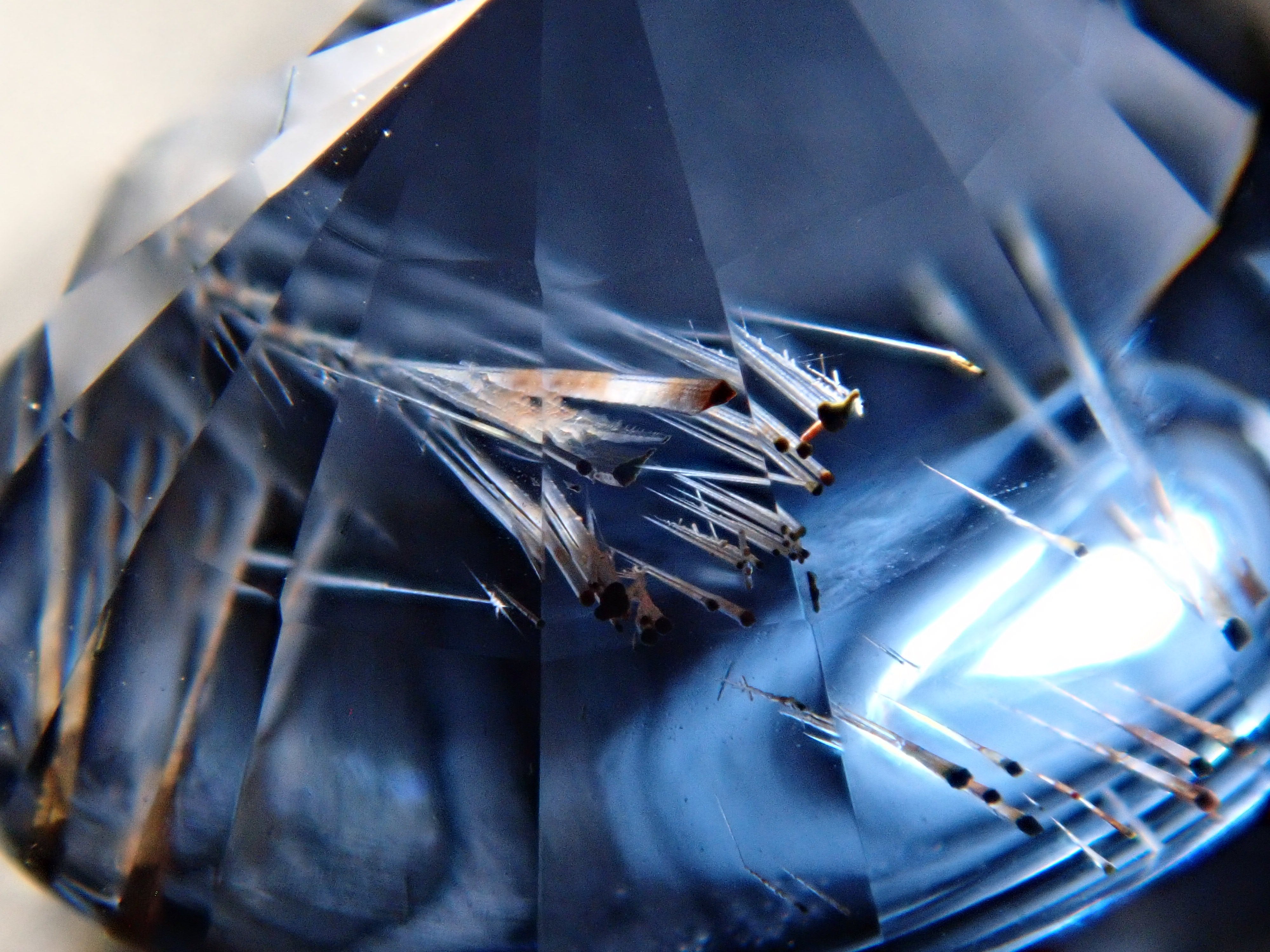 Sri Lankan Cobalt Spinel (Blue Spinel) 3.202ct Loose Stone (Needle-like Inclusions) Japan-German Rare Stone