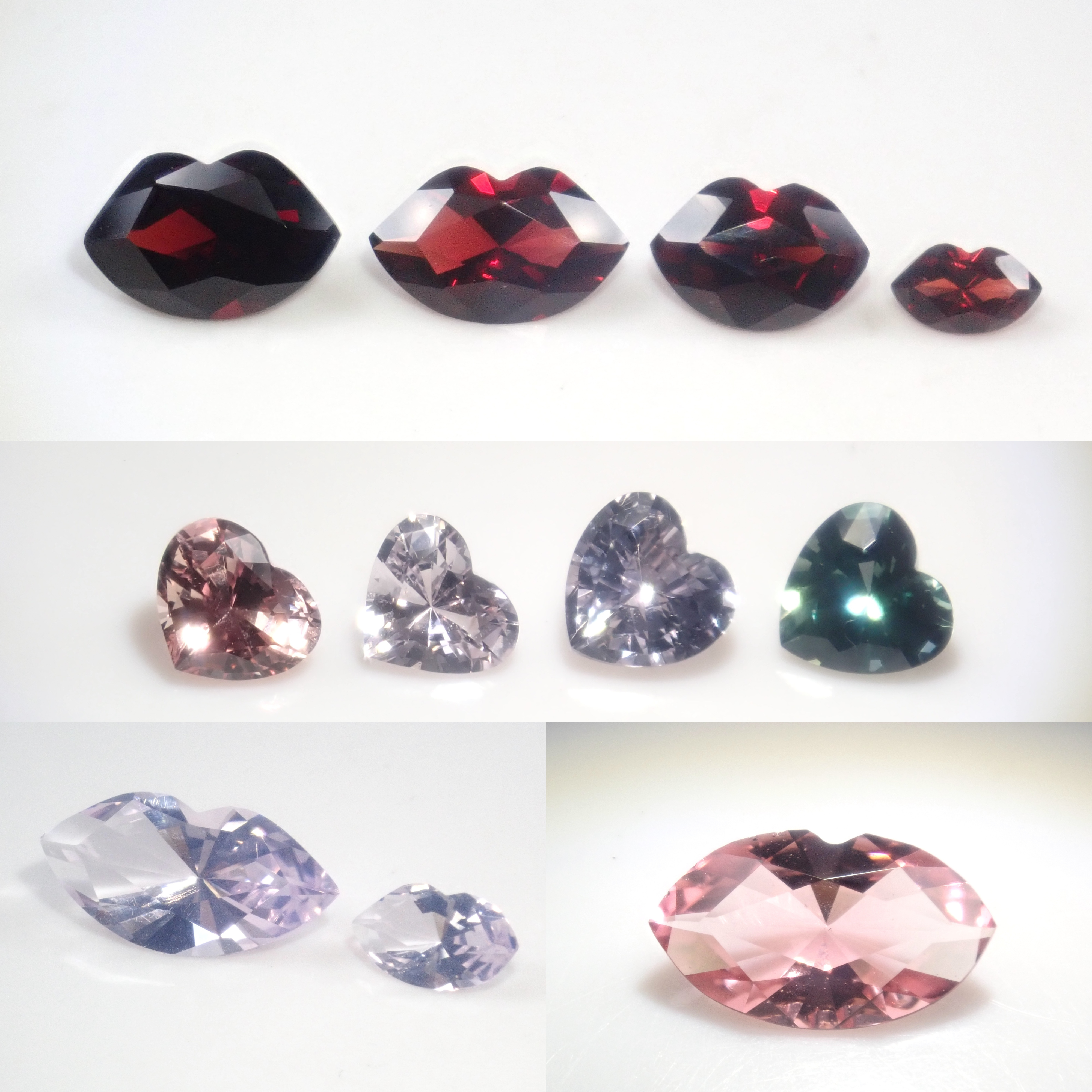 【5/4 22時販売】《限定11石》通常18,800円のルージュカット&ハートシェイプ宝石ガチャ💎アルマンディンガーネット・ピンクトルマリン・スコロライト・サファイア《複数購入割引有》