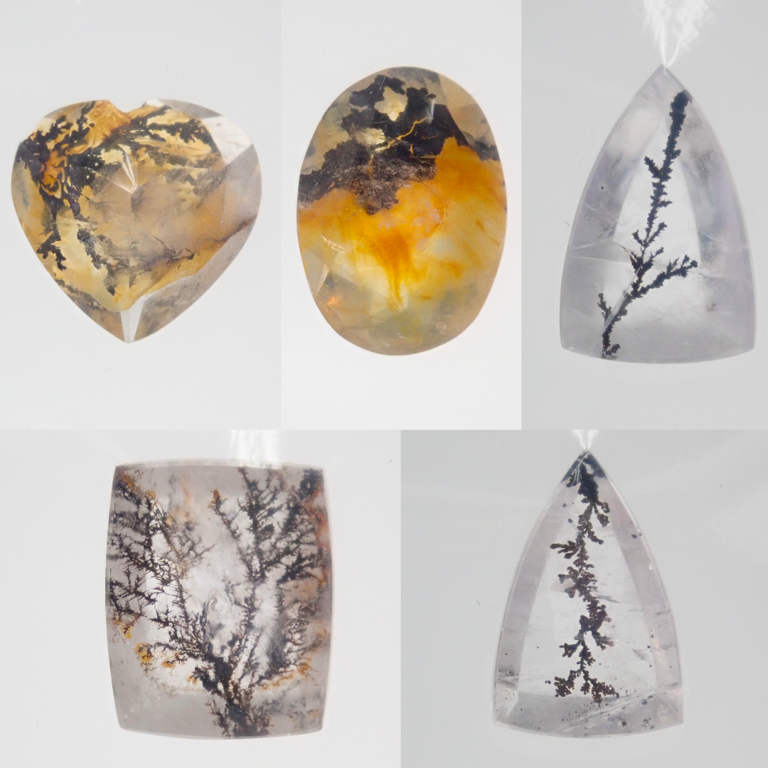 【2/22 22時販売】《限定6石》ブラジル産デンドリティッククォーツ(ツーソン新着, 平均2.5ct)《複数購入割引有》