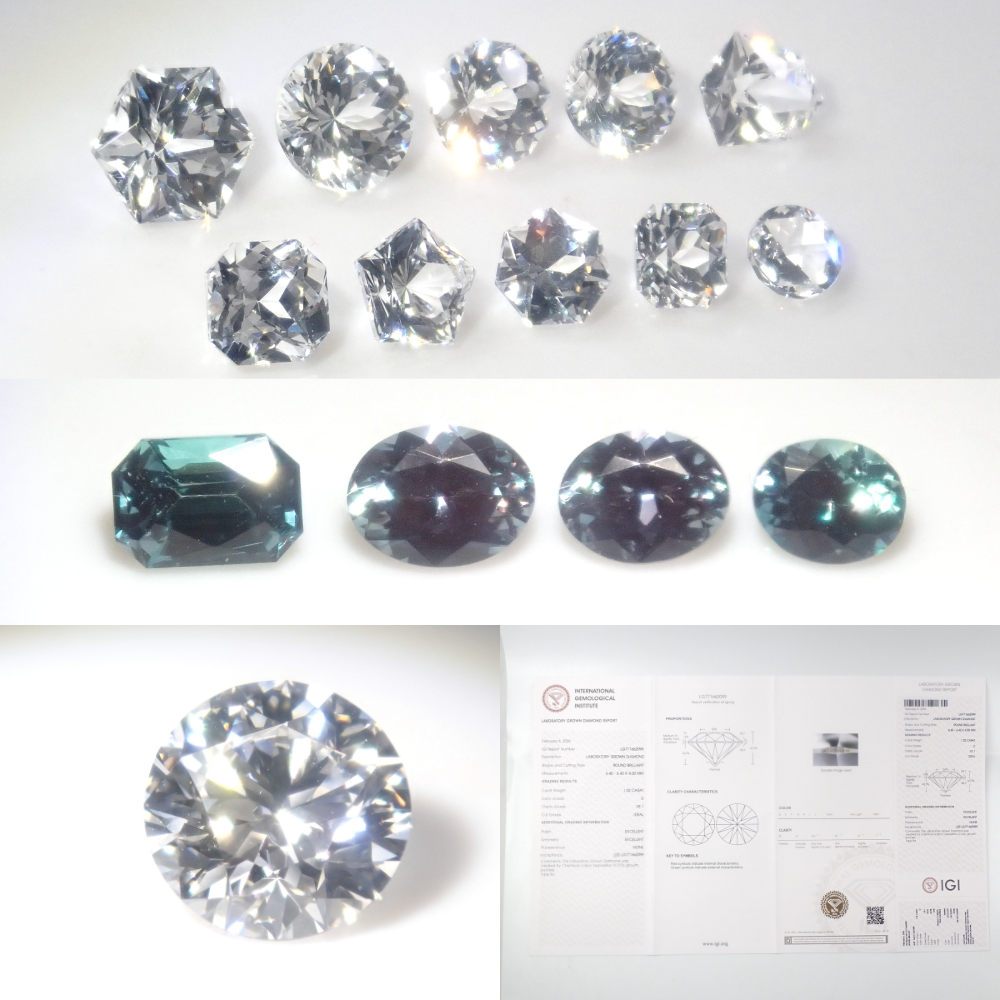 合成石ガチャ💎通常50,000円の1.02ct/D/VS1/3EXの鑑定書付ラボグロウン