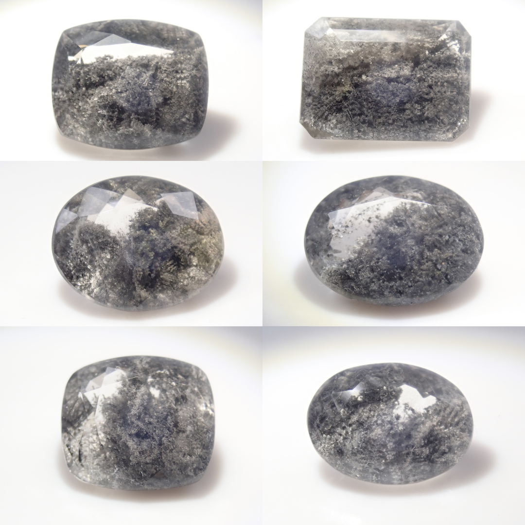 【3月8日晚間10點開始販售】【圖森新品到貨 - 限量6顆】巴西黑花園石英,平均3.6克拉【多件購買享折扣】