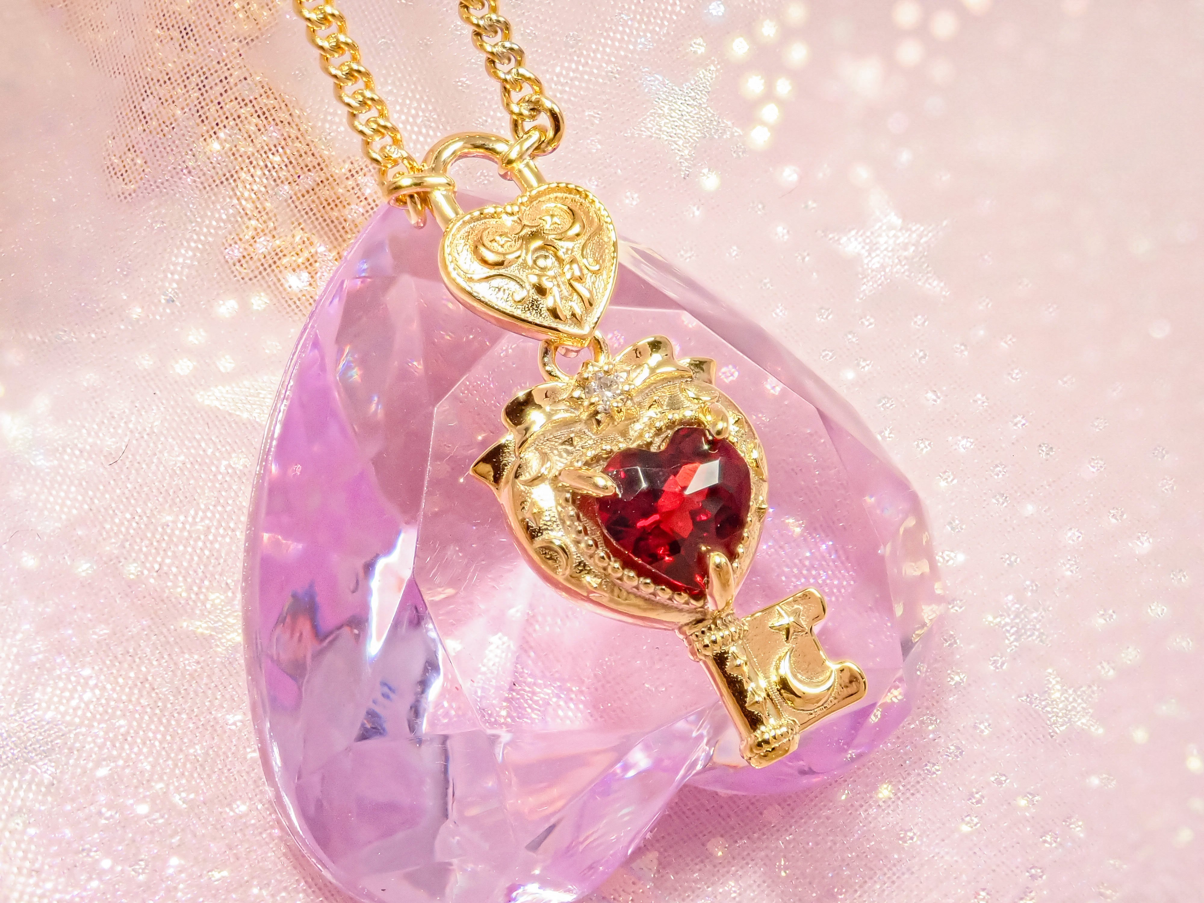 【11/21 22時販売開始】大人のセボンスタージュエリー第3弾 ハートキーロックペンダント プレシャスモデル(プラチナ/ゴールド) Pt950/K18YG/K18PG