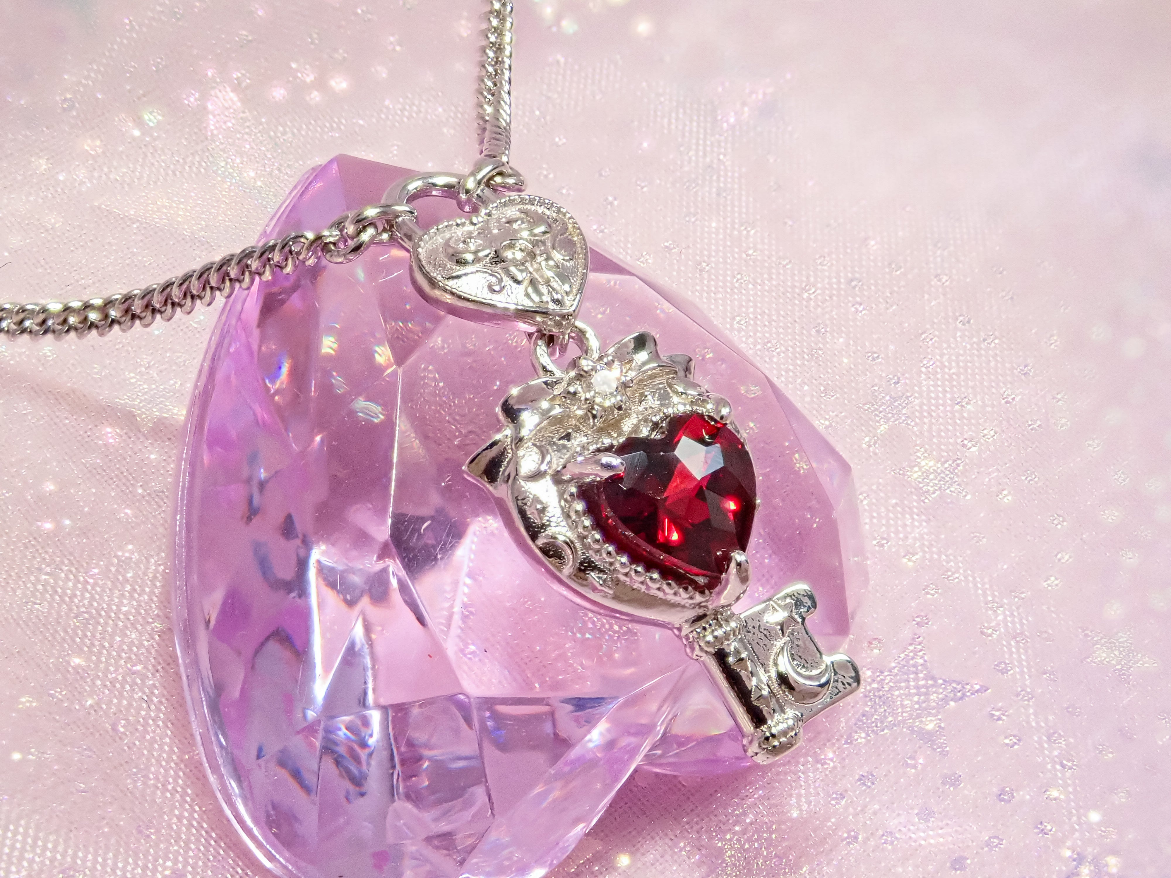 【11/21 22時販売開始】大人のセボンスタージュエリー第3弾 ハートキーロックペンダント プレシャスモデル(プラチナ/ゴールド) Pt950/K18YG/K18PG