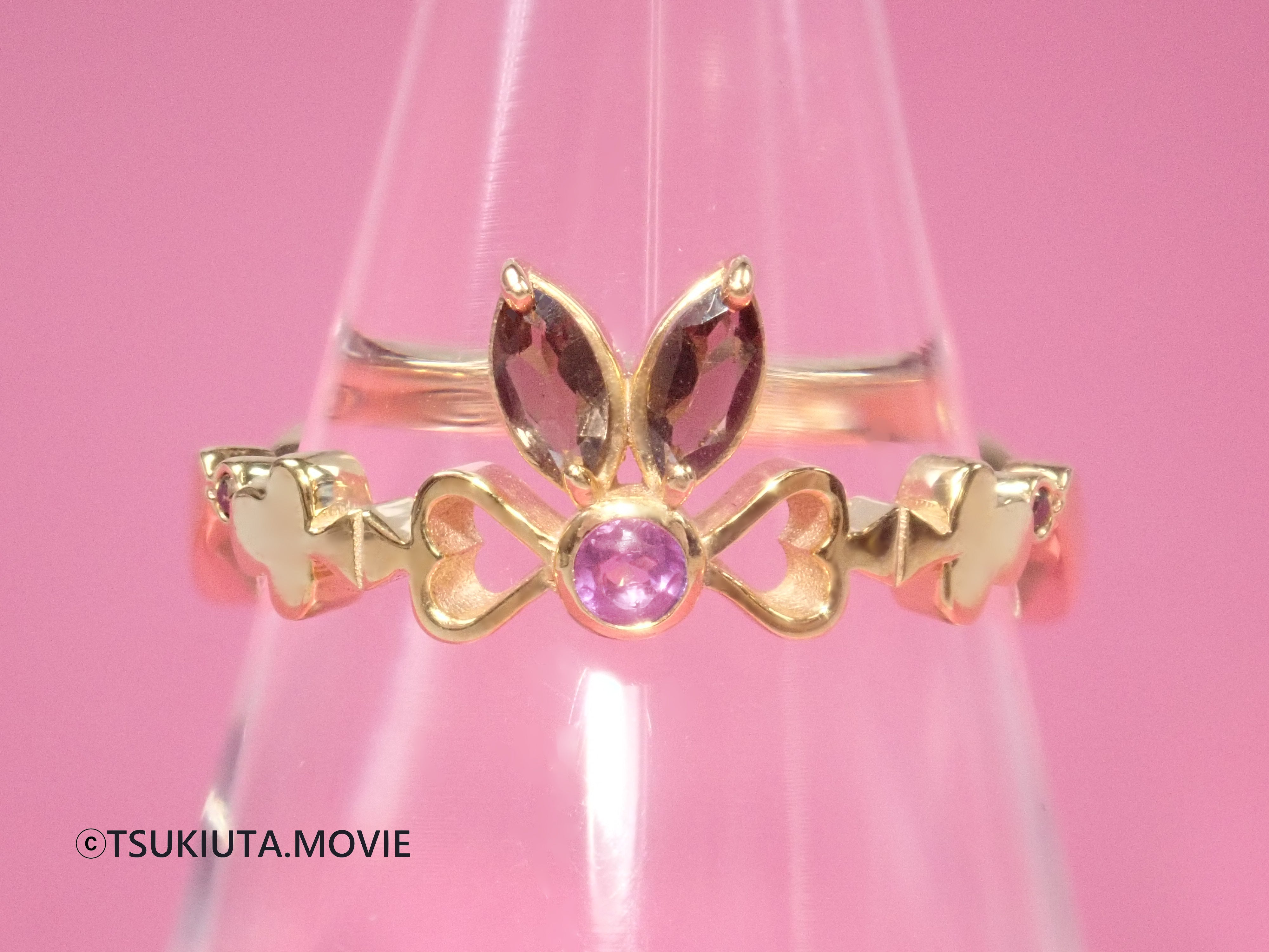 【 販売終了】「ツキウタ。」劇場版 RABBITS KINGDOM THE MOVIE×KARATZコラボ うさみみリング《黒兎王国》