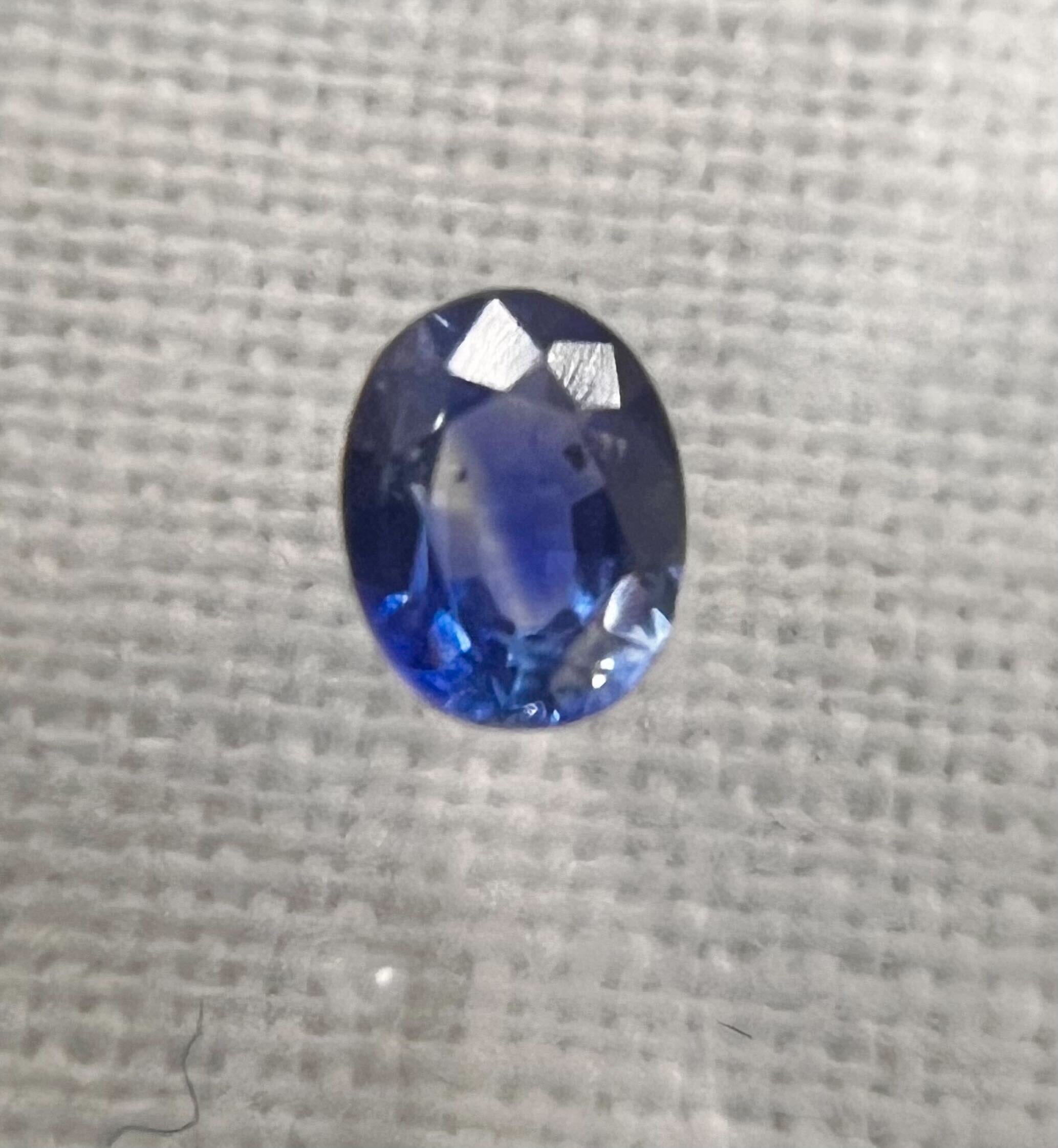 0.430ct Unheated Sapphire Loose Stone from Kashmir