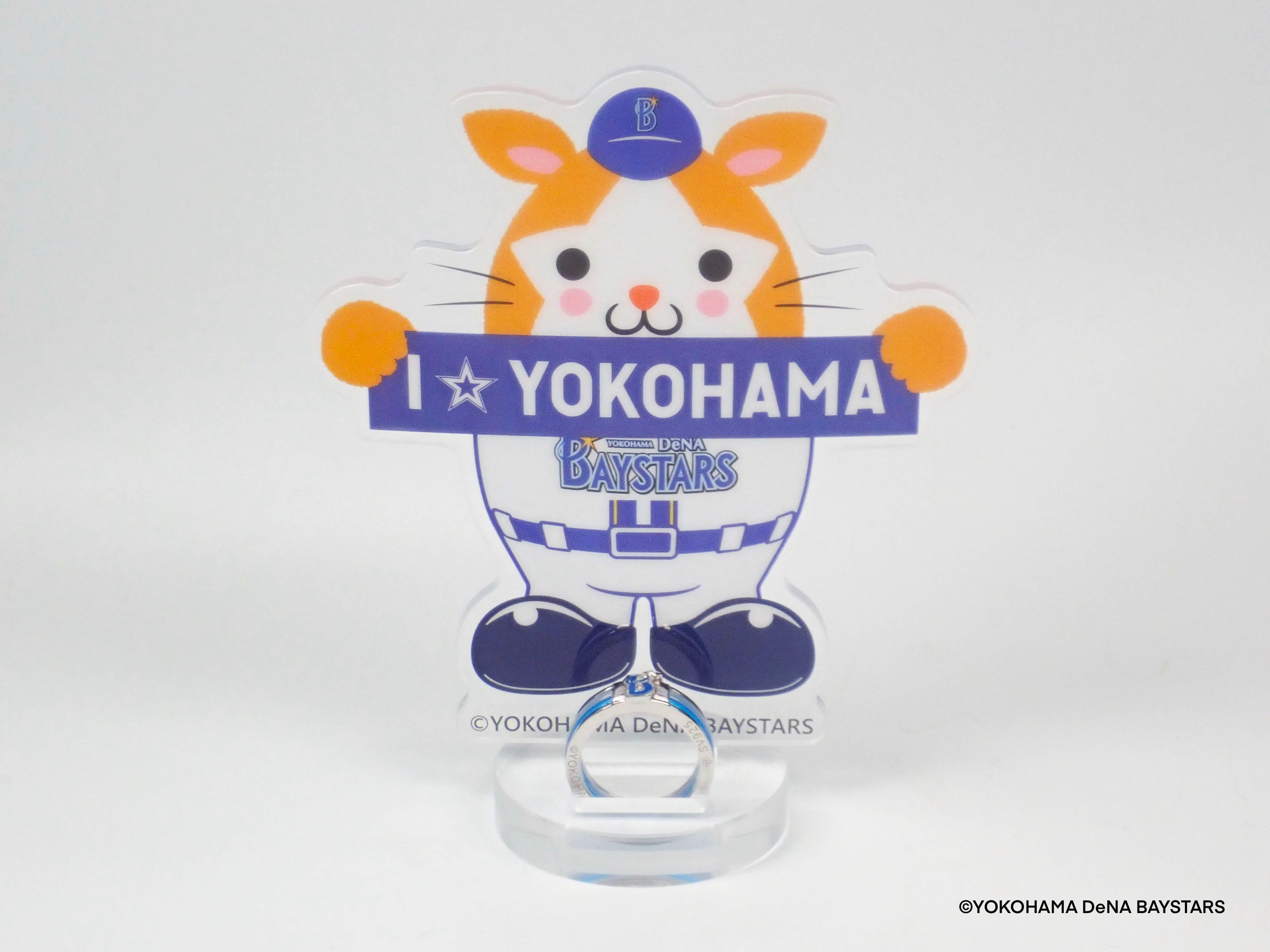 【6/13(金) 22時販売開始】《公式ライセンス商品》横浜DeNAベイスターズ ビジター用ブルーリング-ダブルタイプ|SV925・シーブルーカルセドニー・ホワイトカルセドニー-