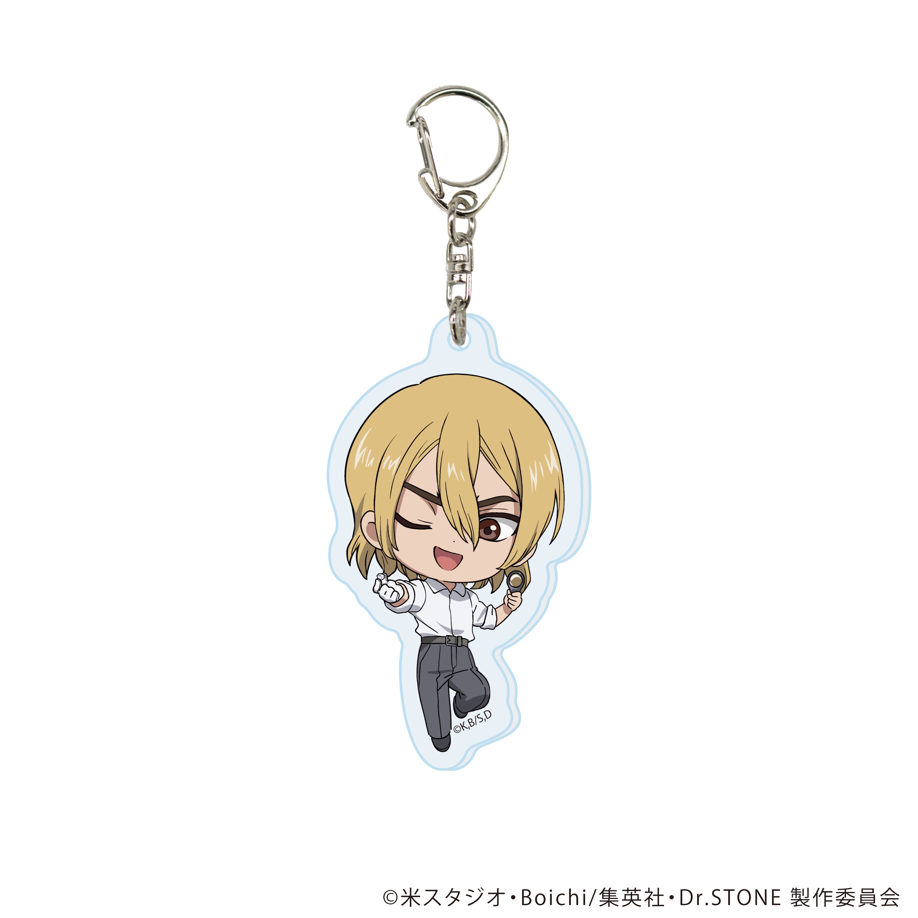 【4/29(三) 22點開賣】電視動畫《Dr.STONE 新石紀》× 珠寶專賣店KARATZ 聯名Q版角色壓克力鑰匙圈