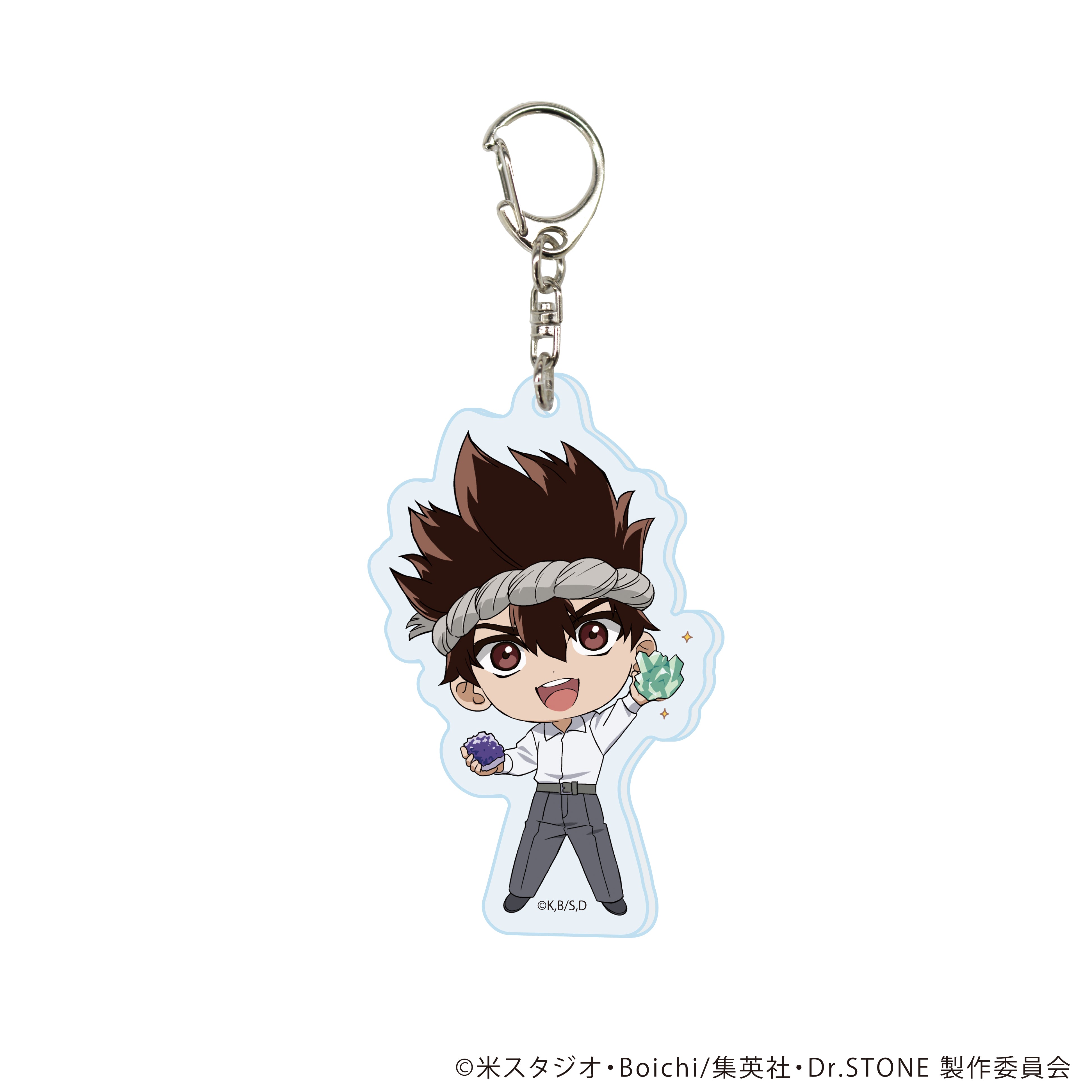 【4/29(三) 22點開賣】電視動畫《Dr.STONE 新石紀》× 珠寶專賣店KARATZ 聯名Q版角色壓克力鑰匙圈
