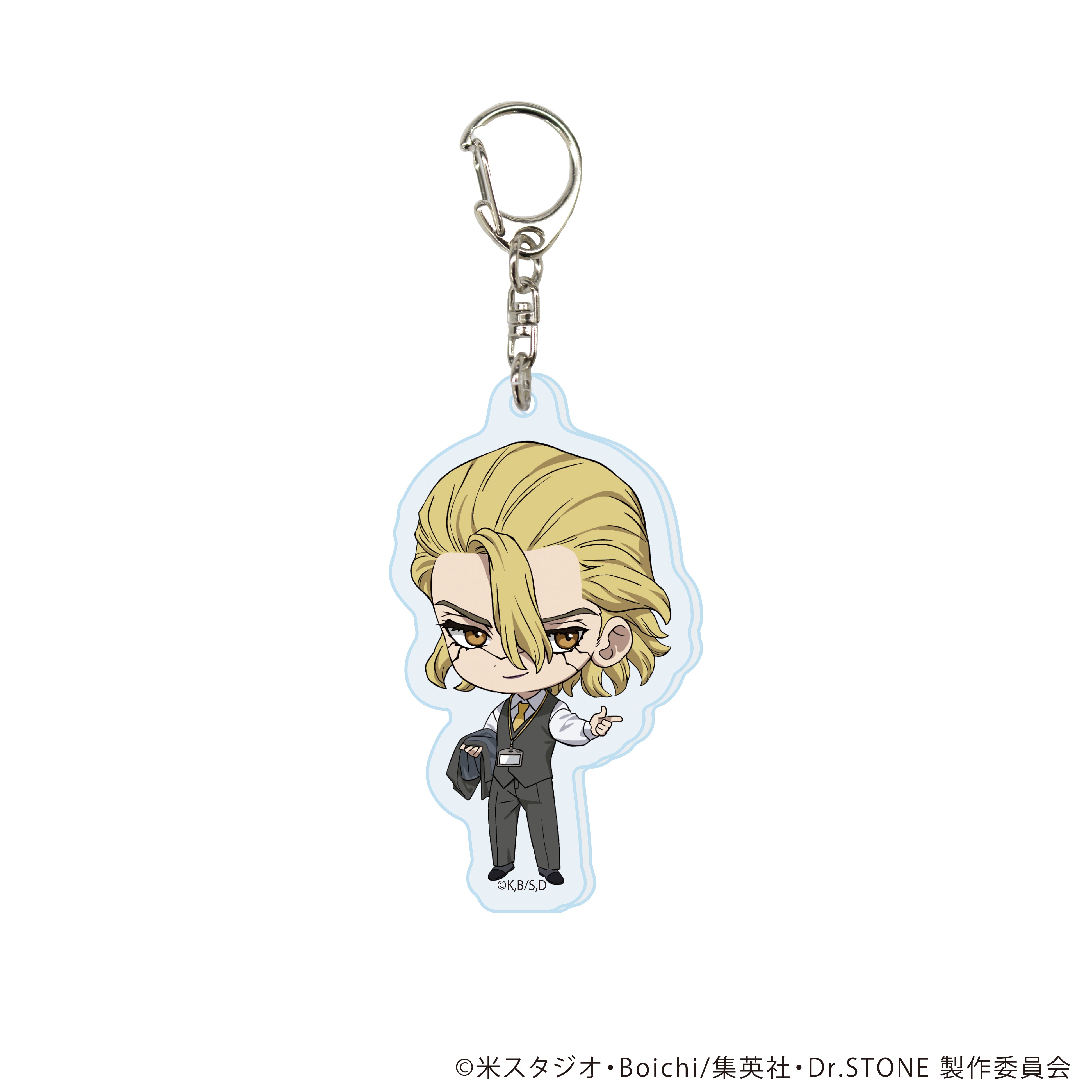 【4/29(三) 22點開賣】電視動畫《Dr.STONE 新石紀》× 珠寶專賣店KARATZ 聯名Q版角色壓克力鑰匙圈