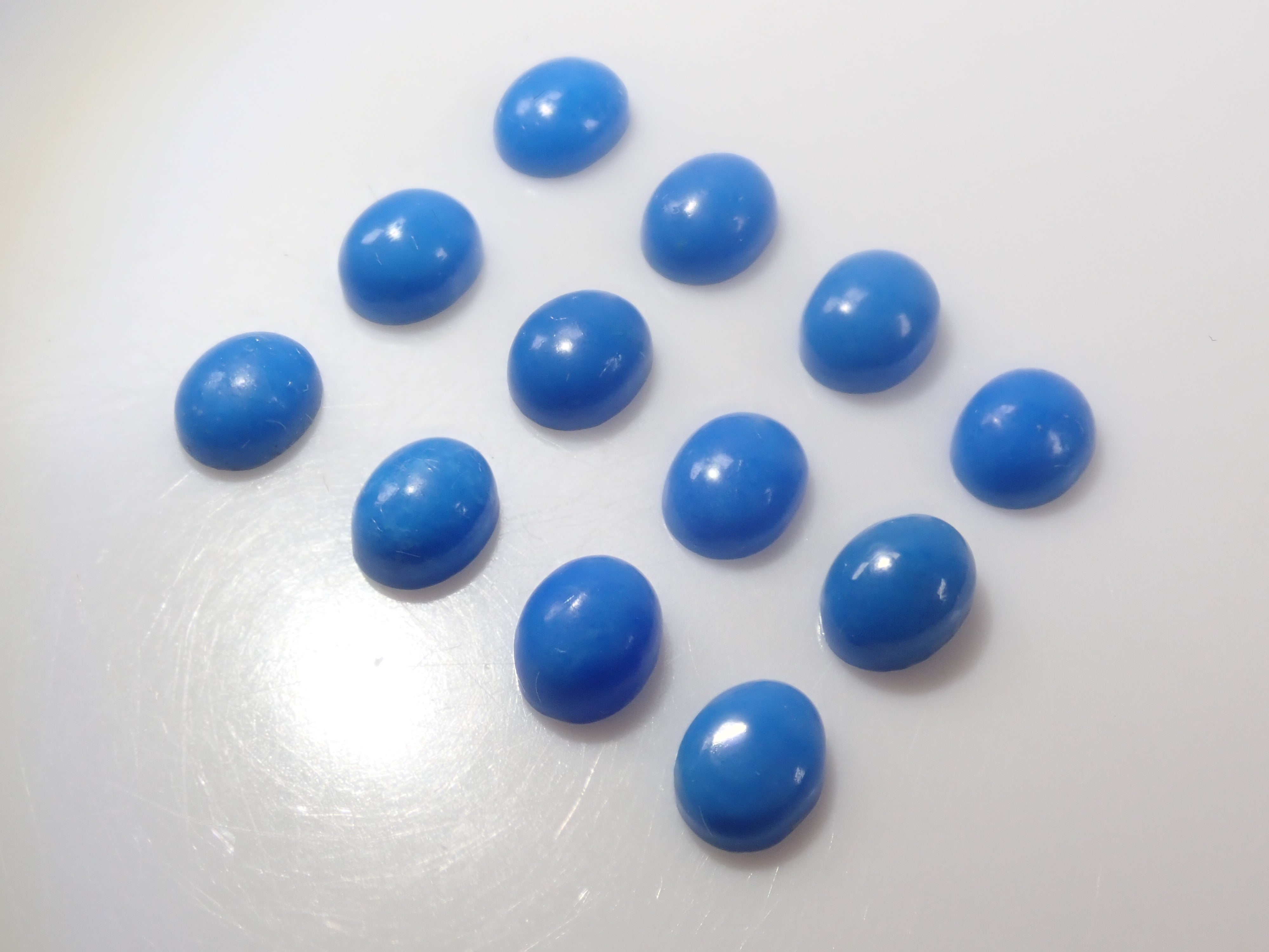 【4/19 22時販売】《数量限定》チリ産セルレアイト(和名:疑トルコ石)4×5mm カボション1石ルース《複数購入割引有》