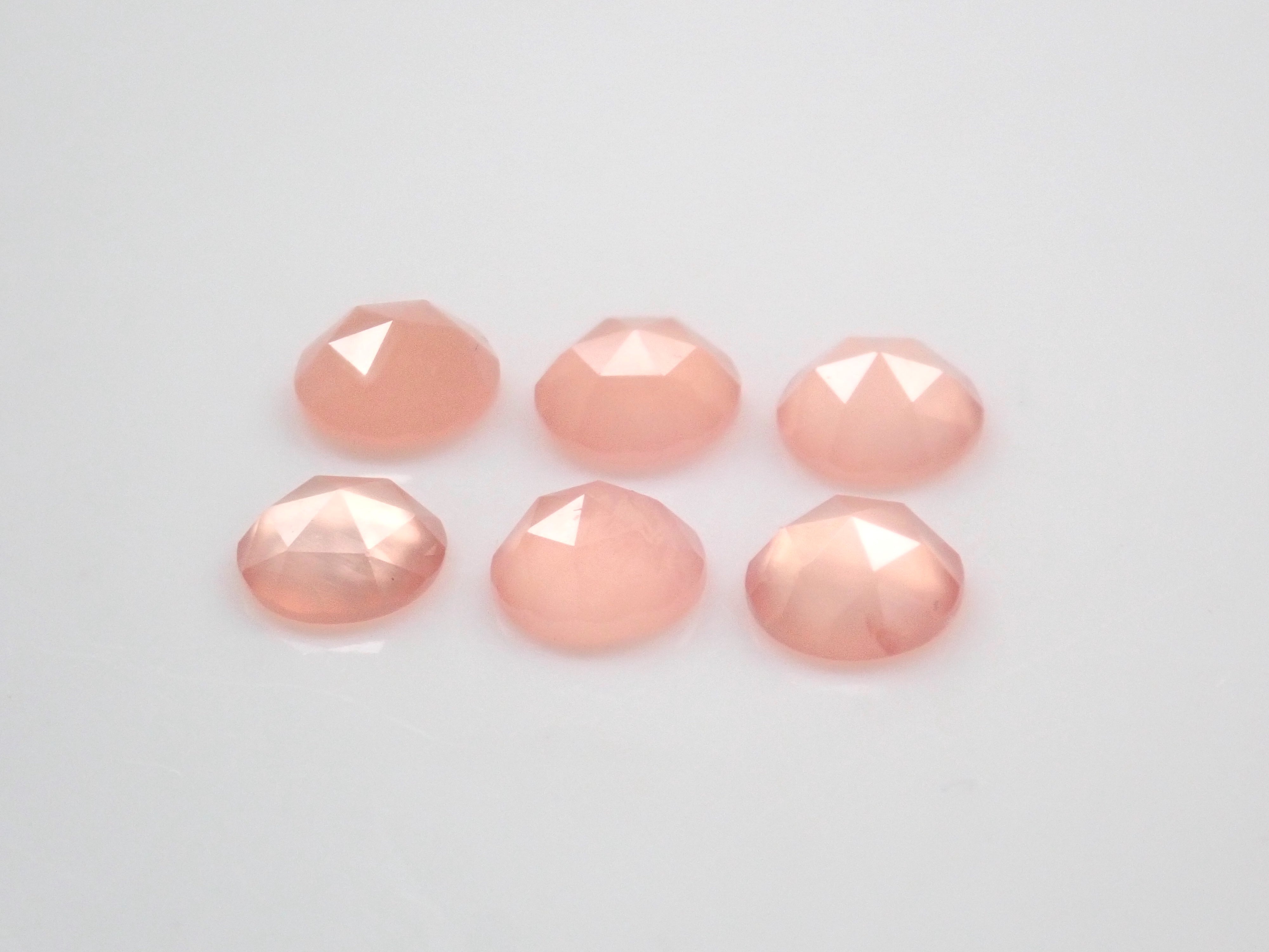 Limited to 7 stones: 1 Hokkaido rhodochrosite loose stone (4mm, rose cut) Multiple purchase discounts available