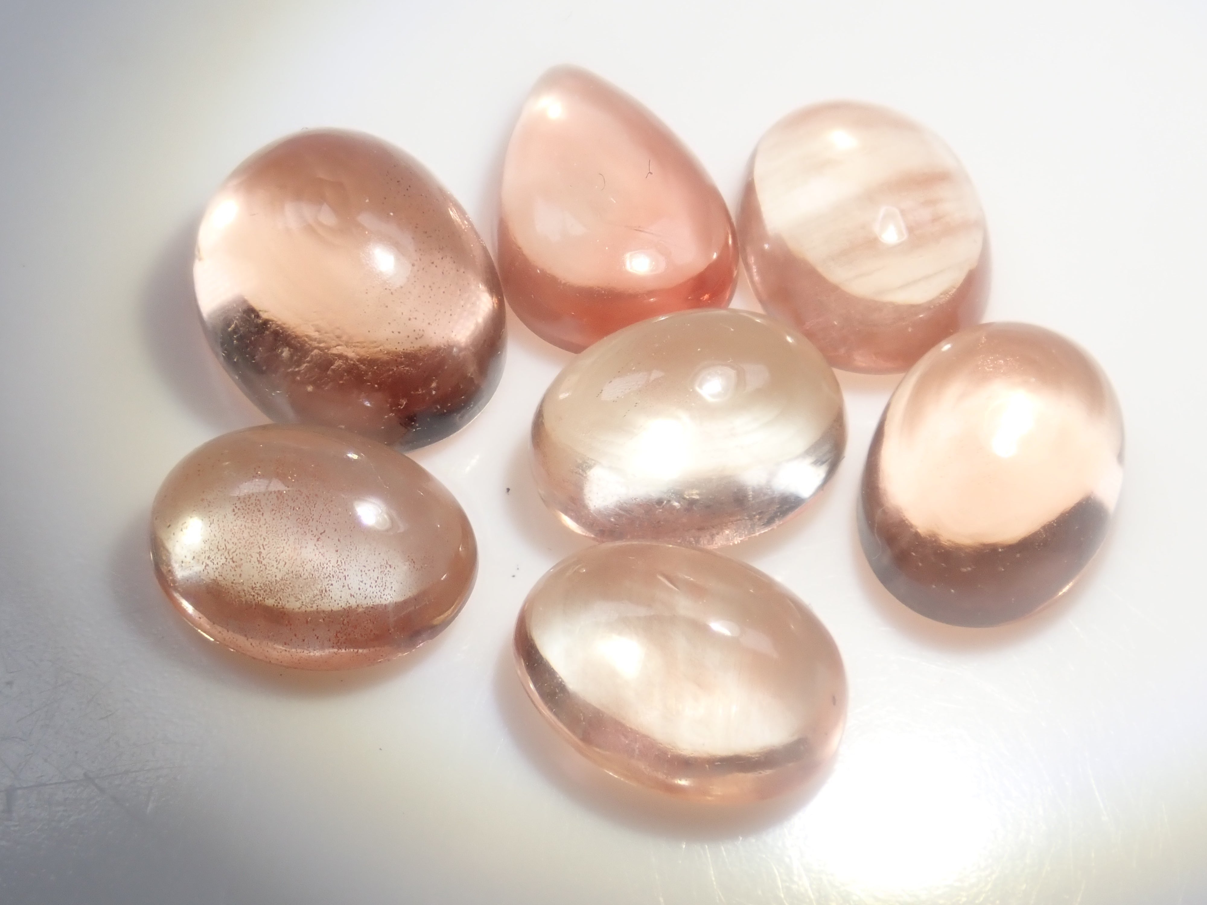 【限量7顆】美國俄勒岡州太陽石(凸圓形切割,平均1.5克拉)【多顆購買可享優惠】