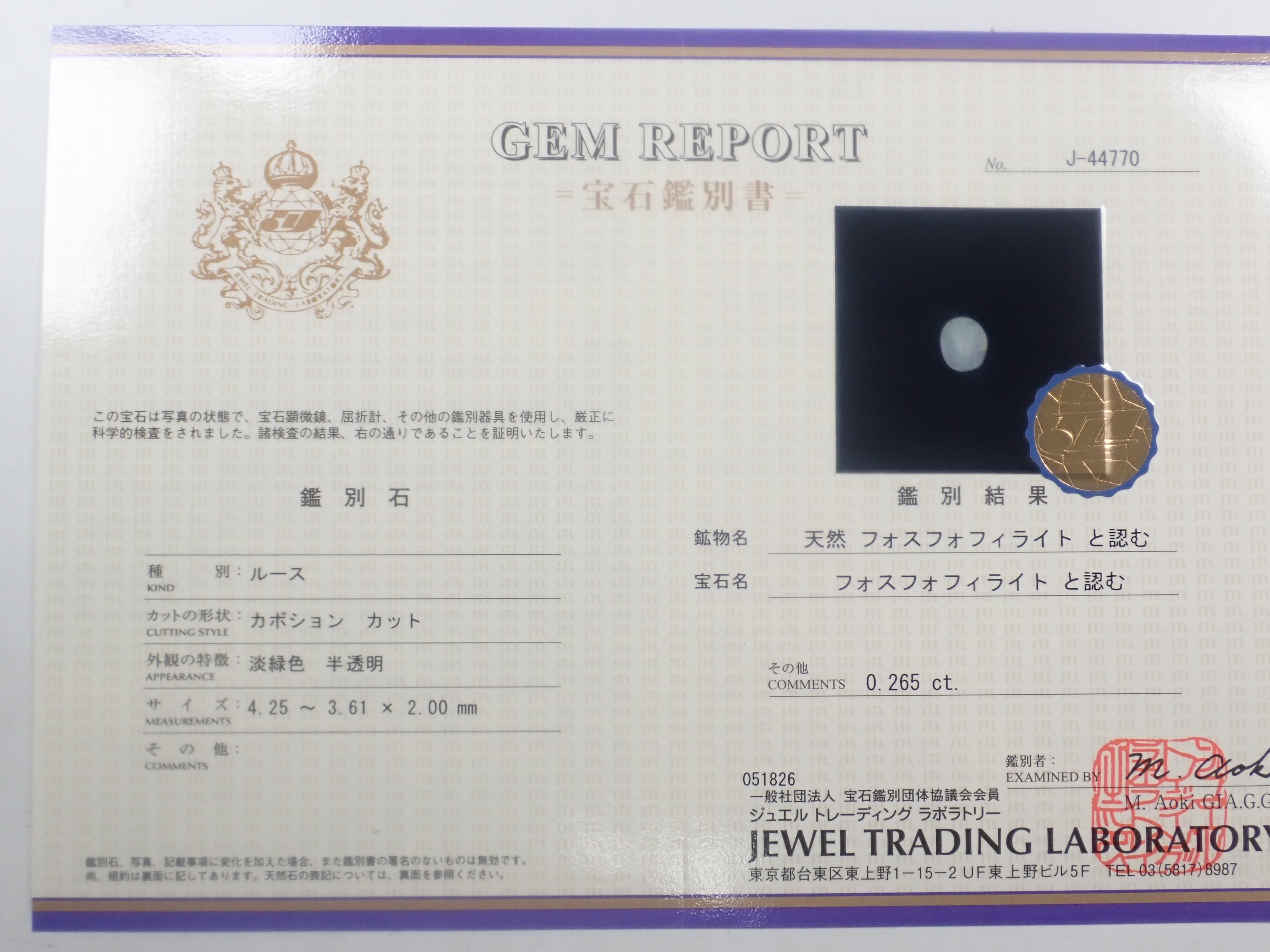 【6/6 22時販売】《6月キャンペーン限定》フォスフォフィライト鑑付(0.25ct以上)・オリーブカラーダイヤモンド鑑付(0.20ct以上、VS-SI)・シンシャ鑑付・ユークレース鑑付など希少石ガチャ(全8種)《複数購入割引有》