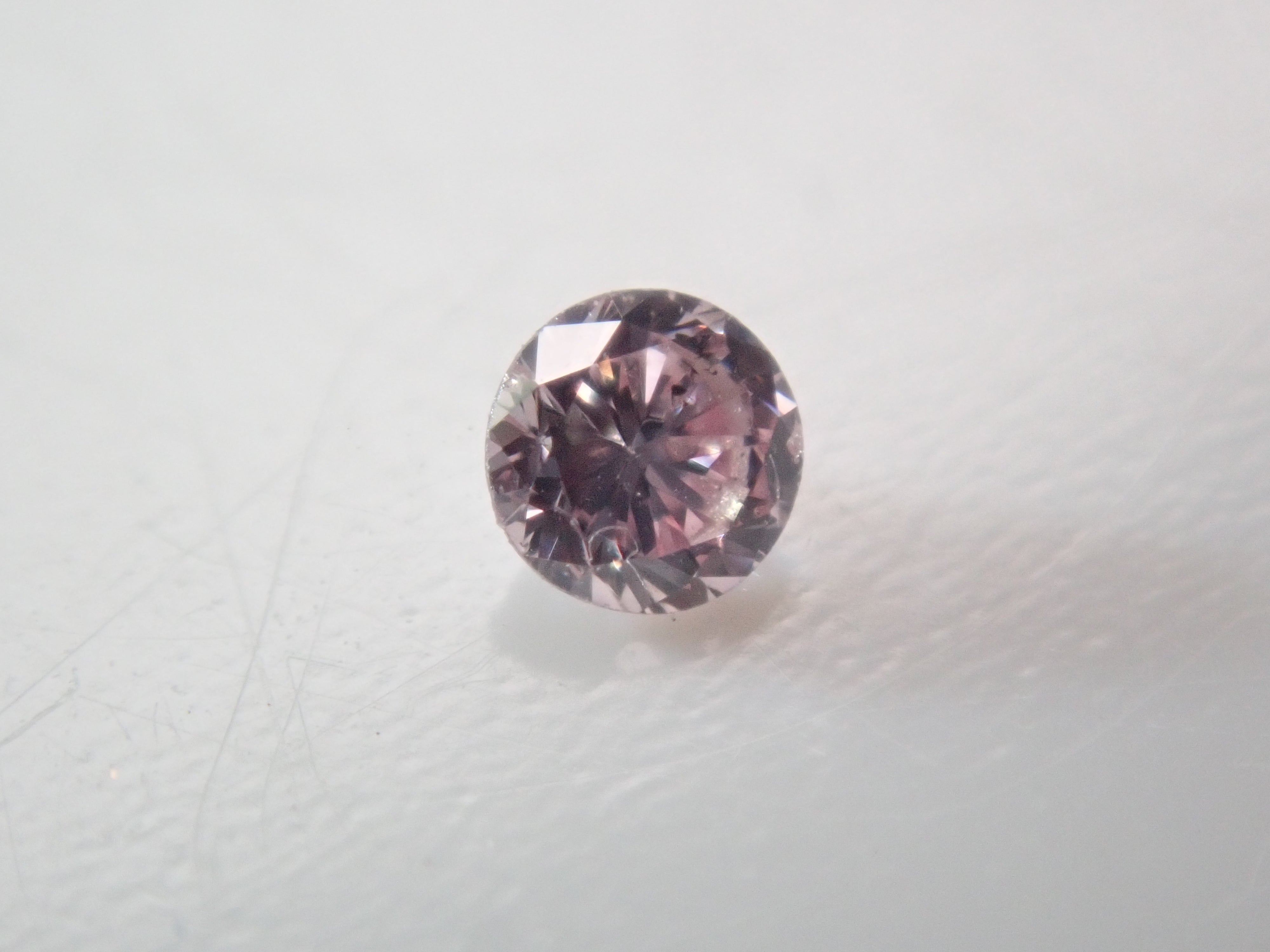 ピンクダイヤモンド 0.033ctルース(FANCY LIGHT PINK, SI1)