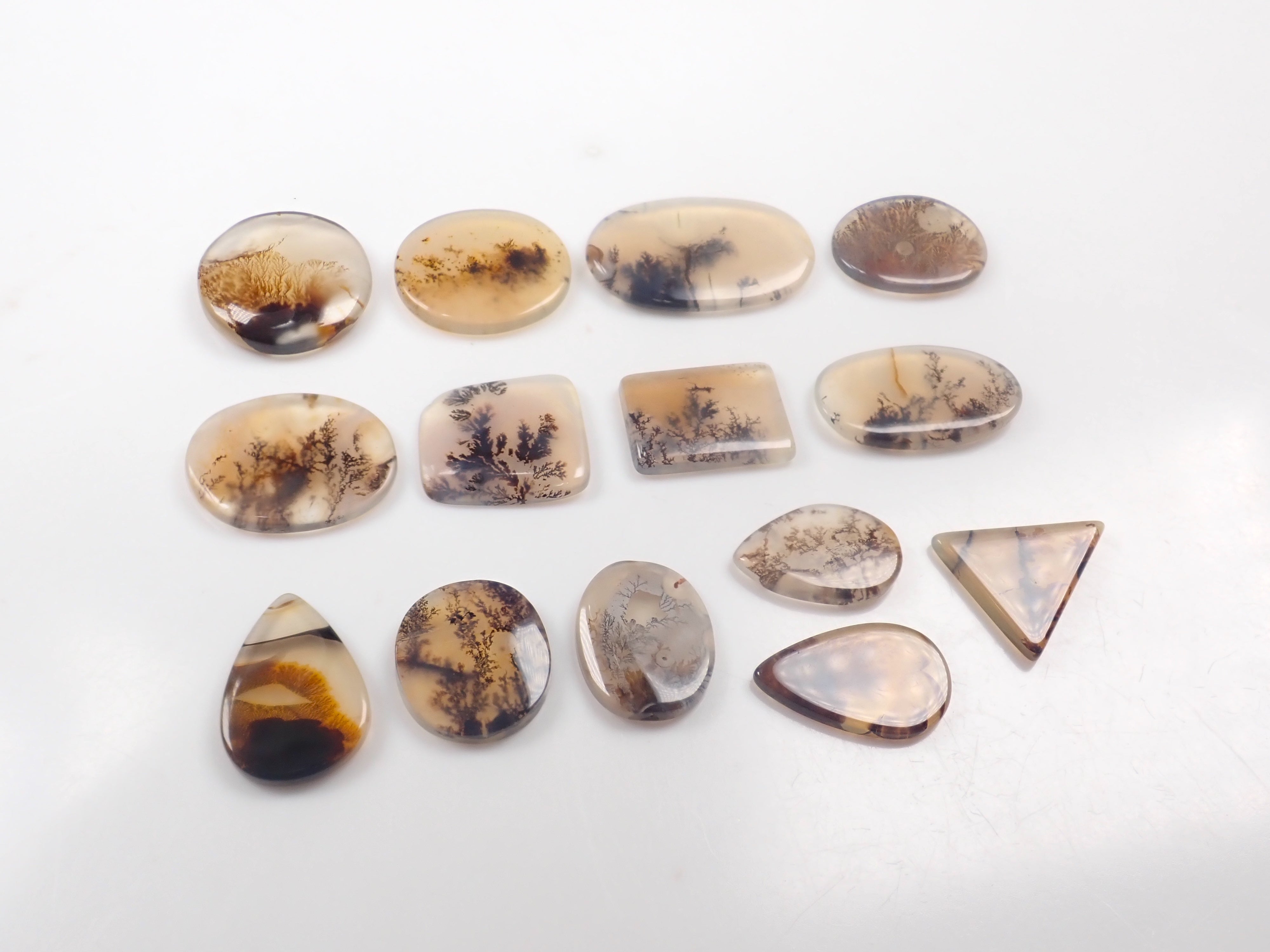 【9/29 22時販売】《限定14石》ブラジル産デンドリティッククォーツ1石ルース(平均7ct)《複数購入割引有》