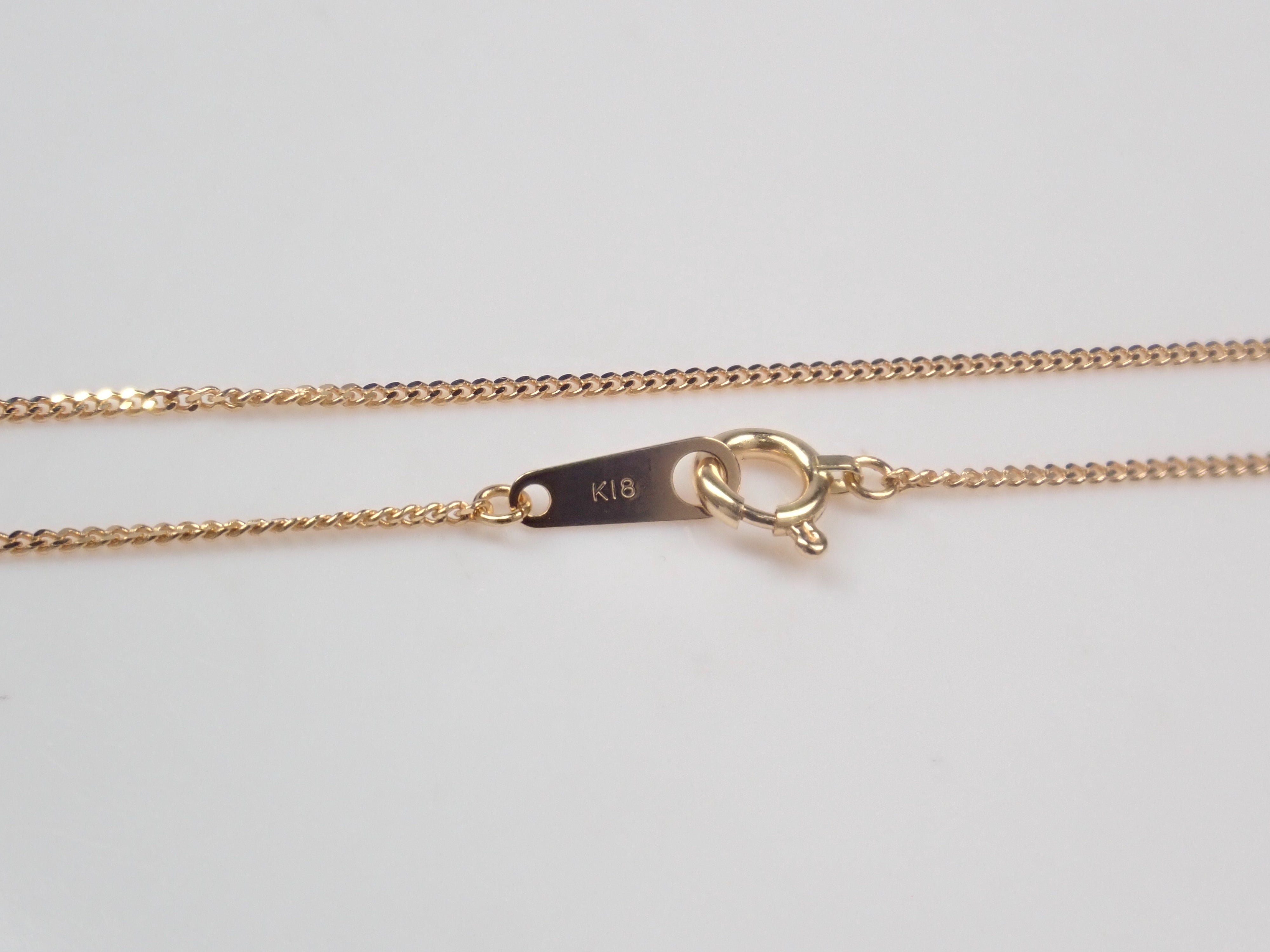 【2/16 22時販売】《数量限定》K18 イエローゴールド 喜平チェーン ネックレス 1.0mm/1.6g 【40cm】