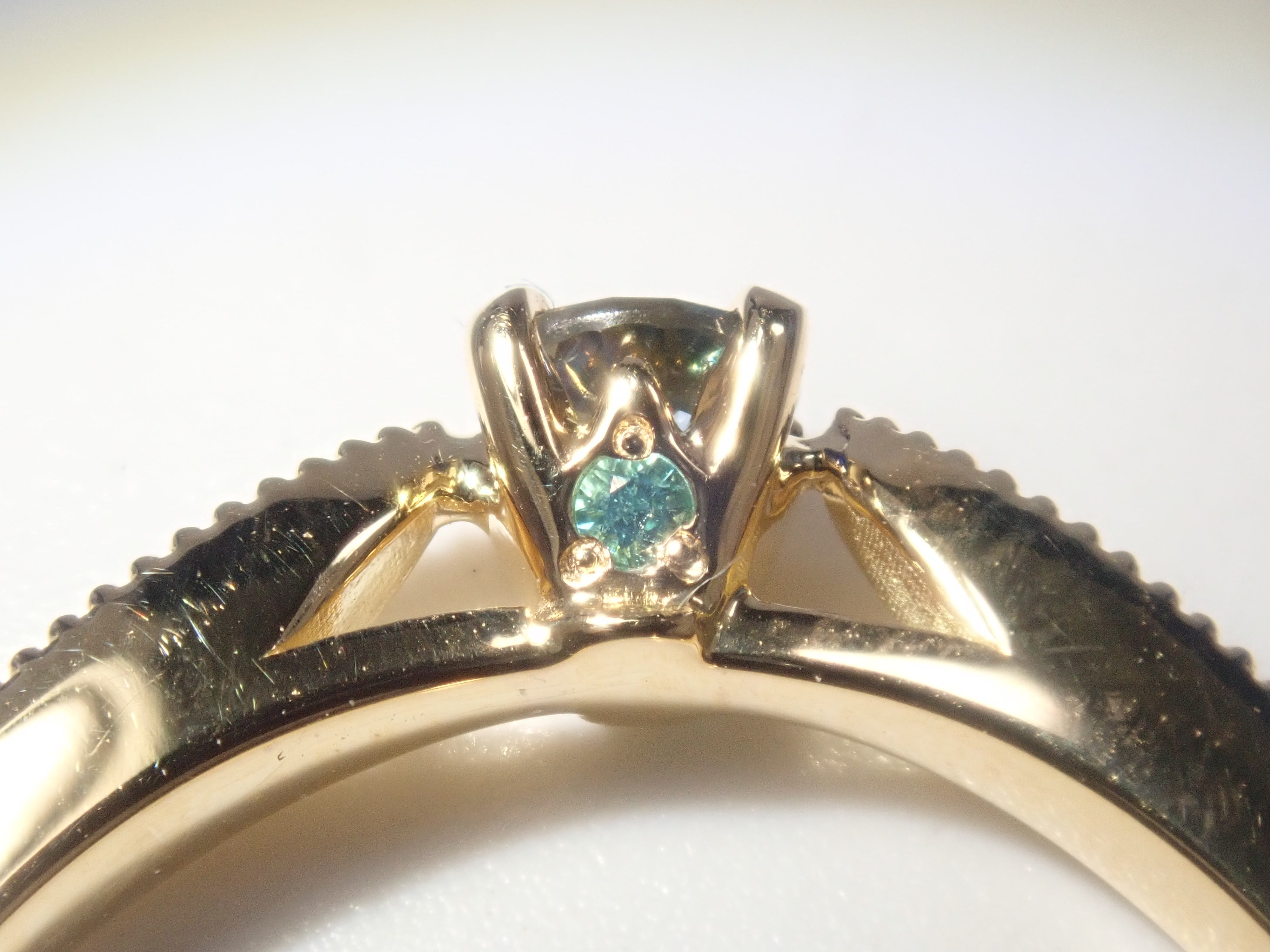 K18YG ブルーサファイア 0.204ct リング