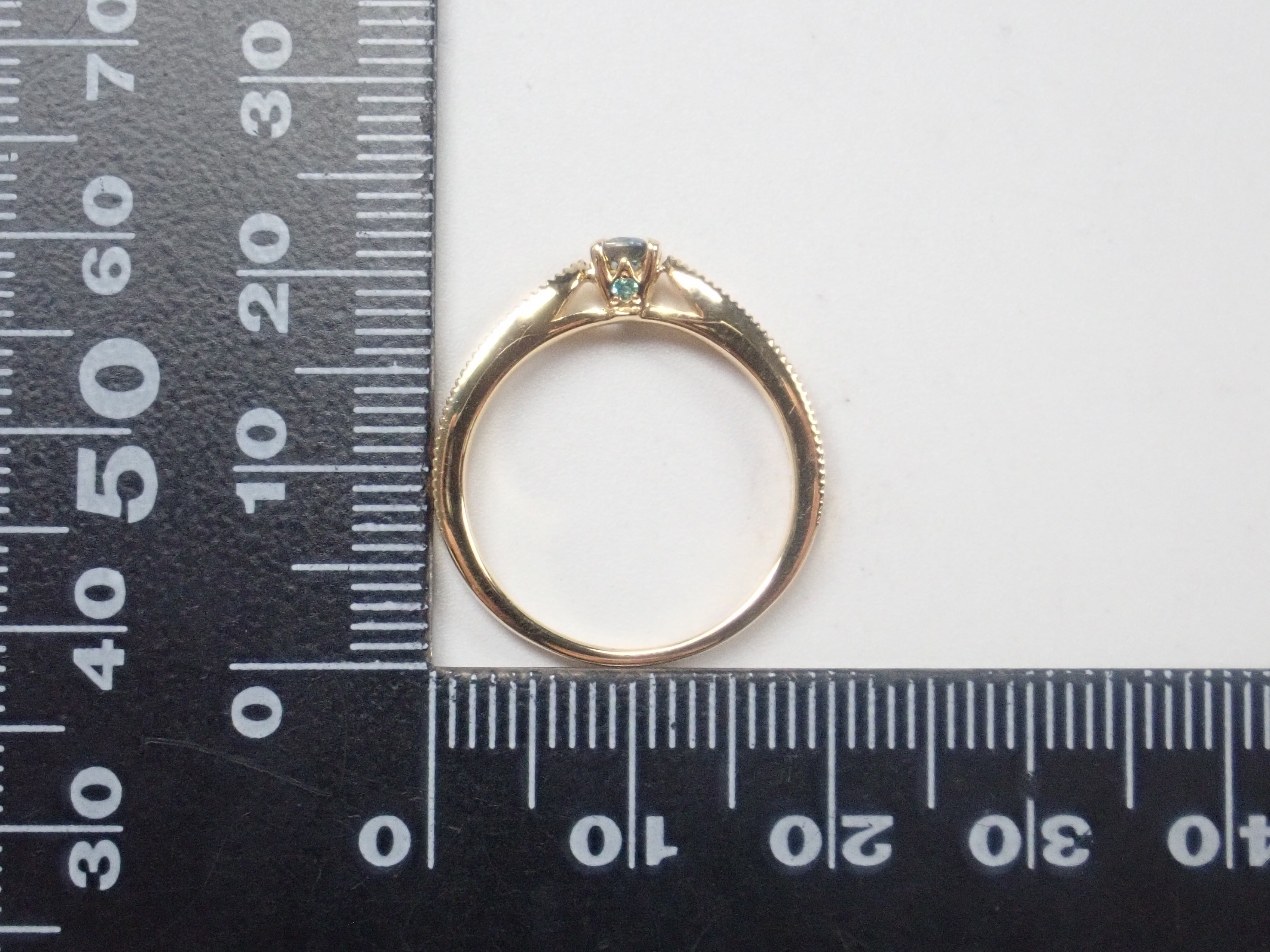 K18YG ブルーサファイア 0.204ct リング