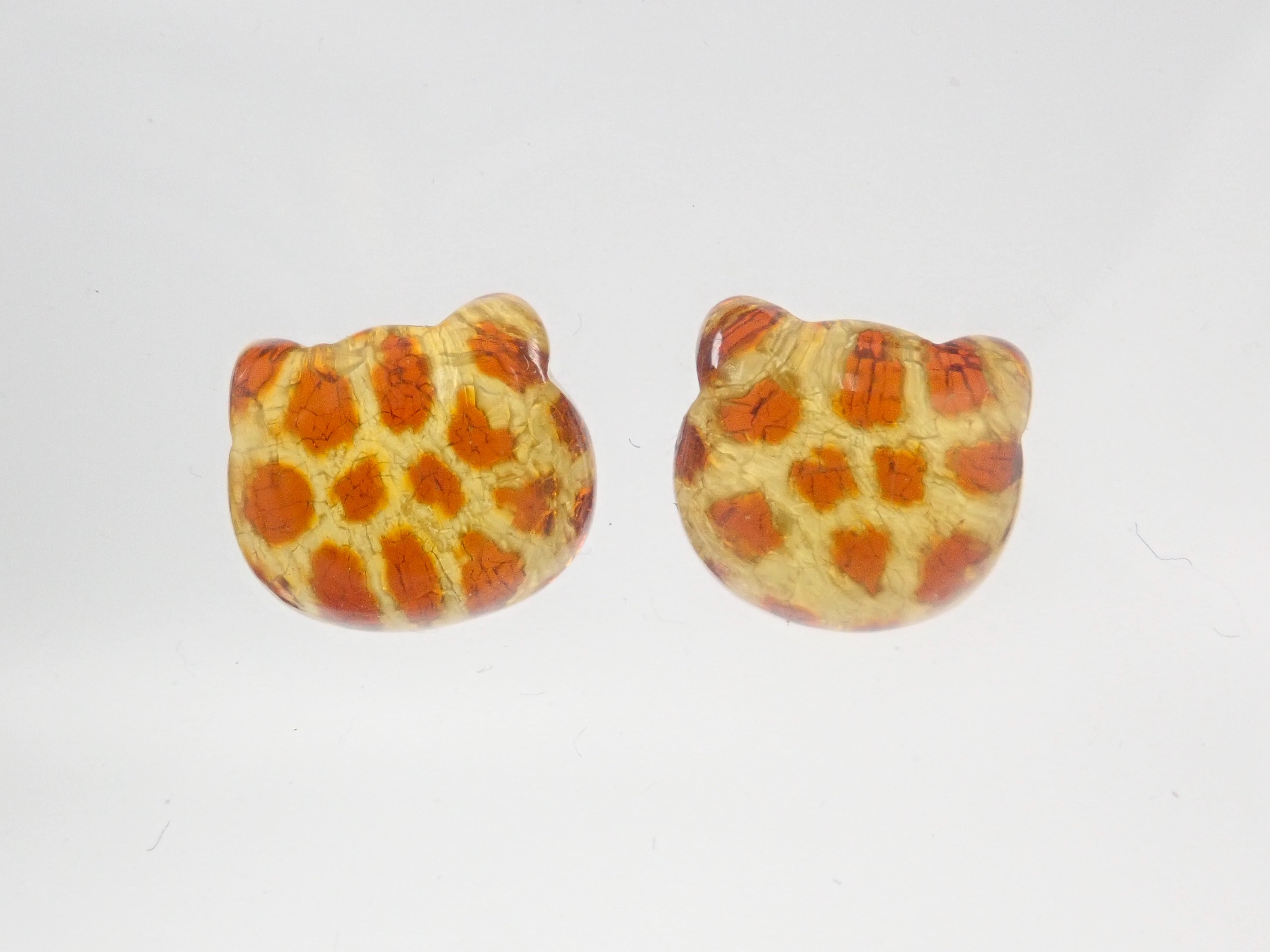 限量 8 顆寶石 獵豹圖案貓形切割 KARATZ 合作款(琥珀色,8.5 毫米) 可享多次購買折扣