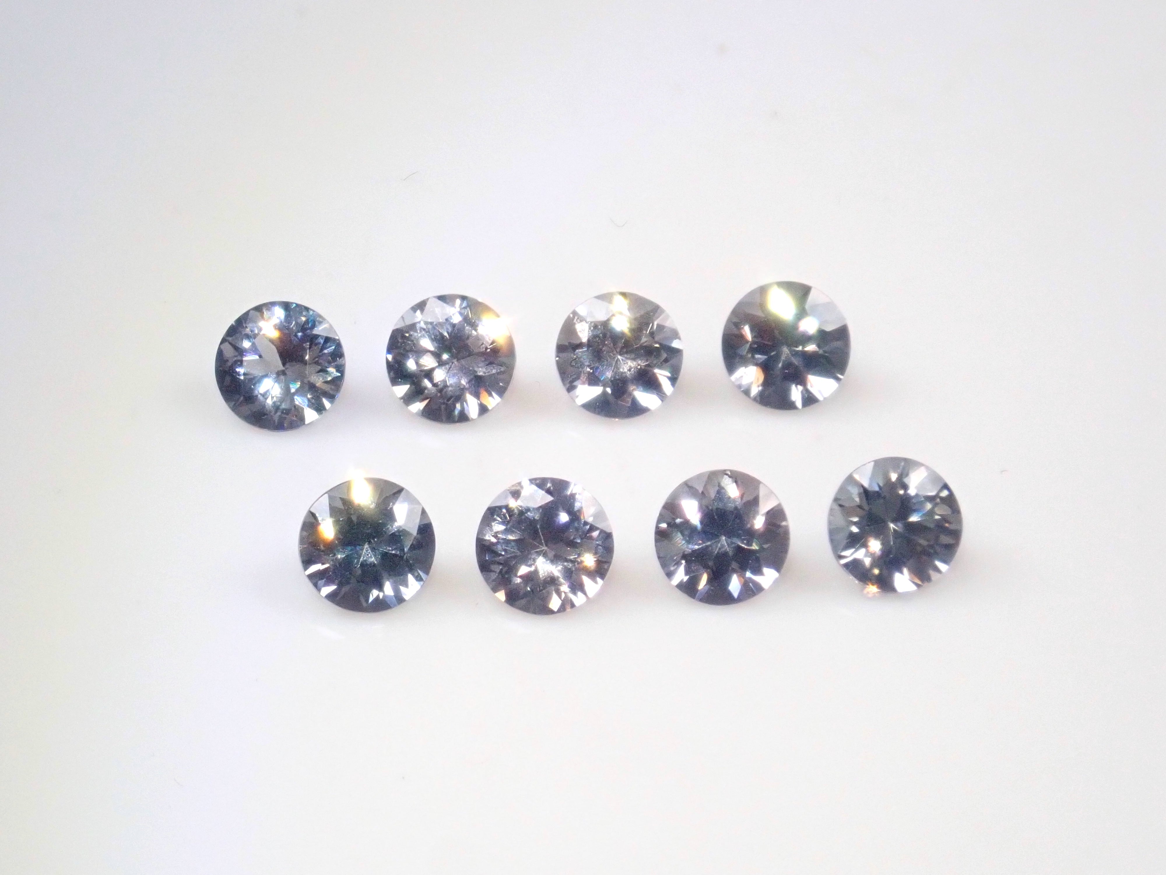 《限定8石》ミャンマー産プラチナスピネル1石ルース(4.0mm,ラウンドカット)《複数購入割引有》