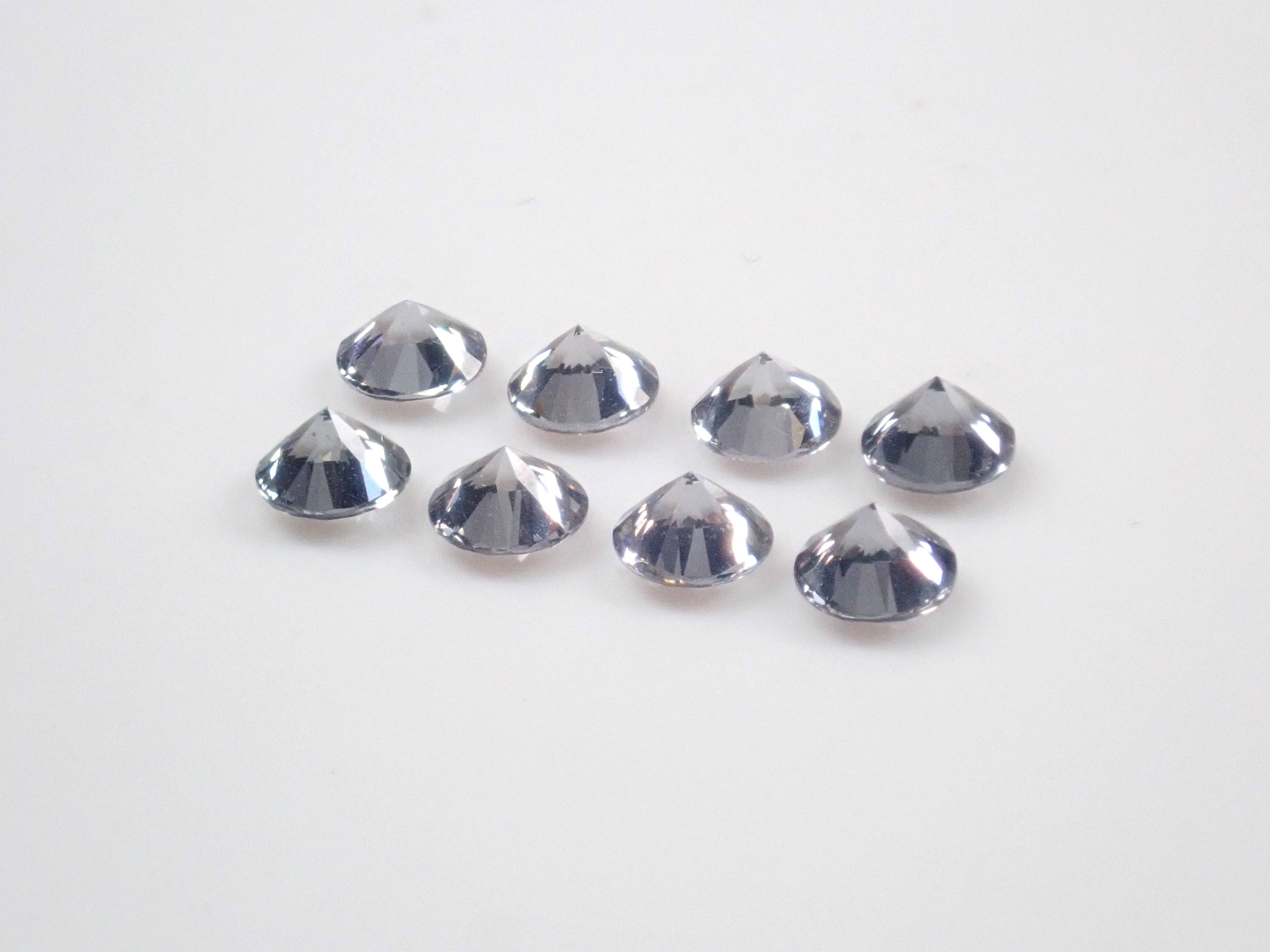 《限定8石》ミャンマー産プラチナスピネル1石ルース(4.0mm,ラウンドカット)《複数購入割引有》