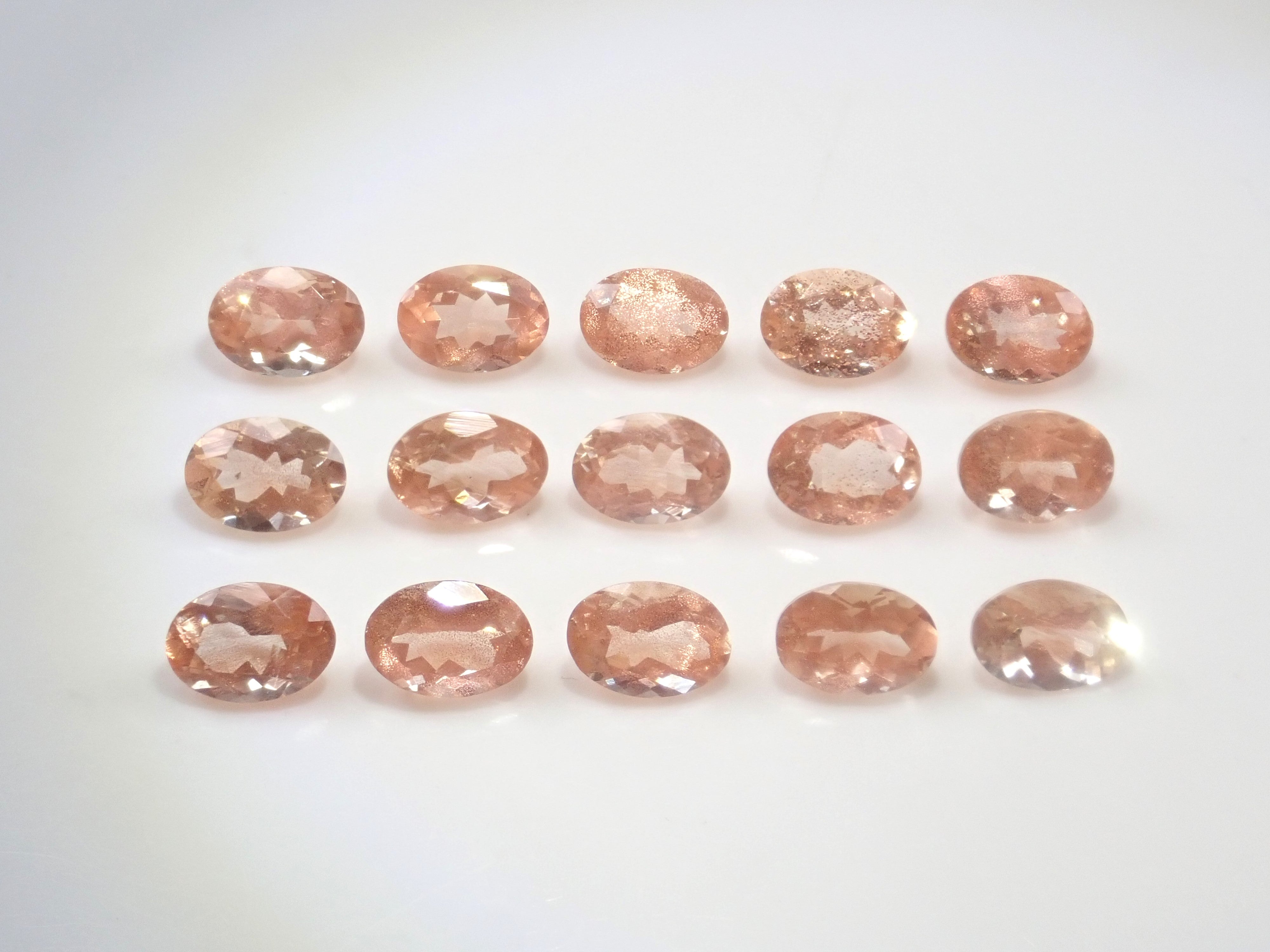 《限量24顆》美國俄勒岡日光石搭配美麗西拉💎(橢圓形切割,5 x 7mm)《多買有折扣》