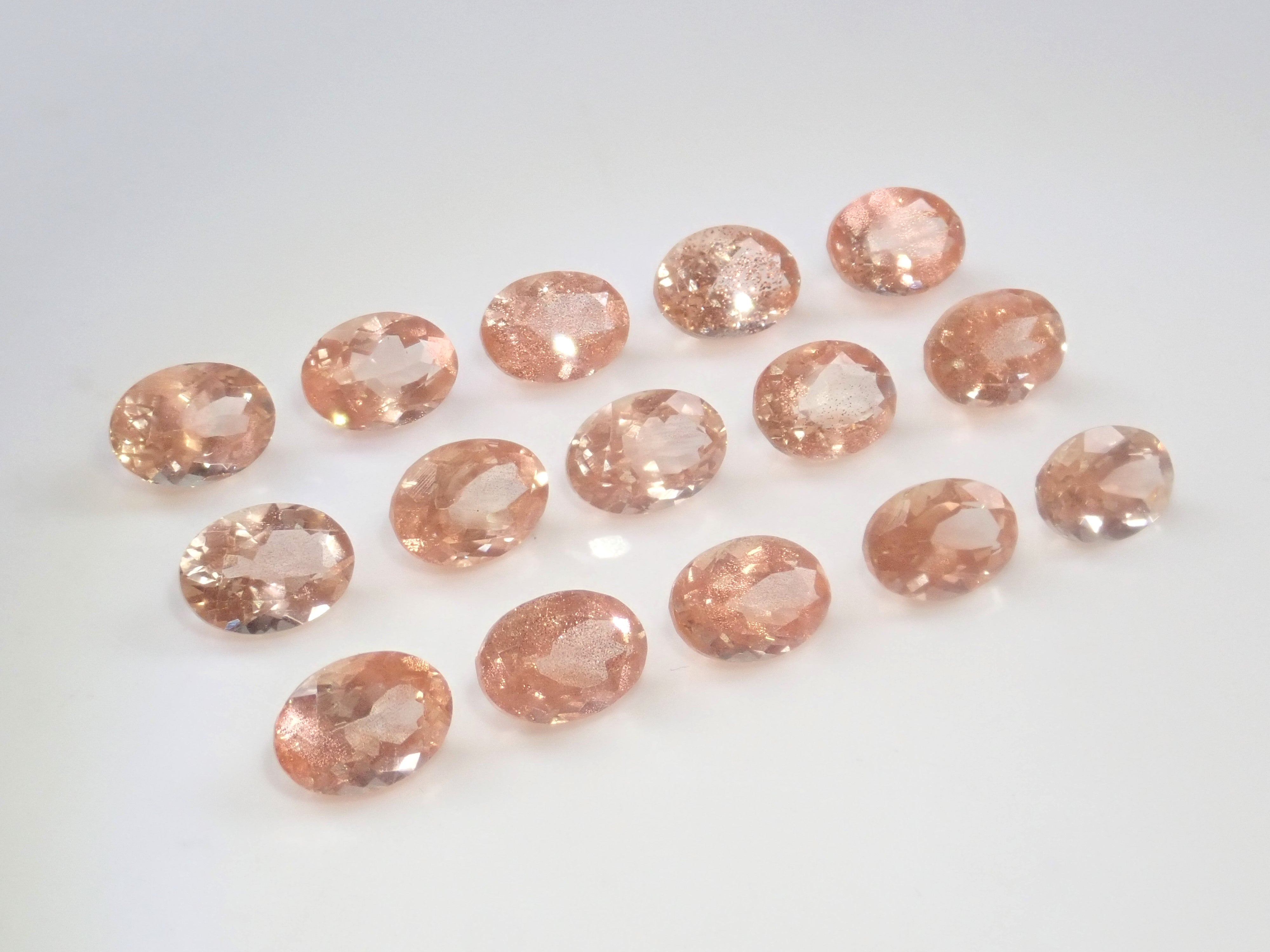 《限量24顆》美國俄勒岡日光石搭配美麗西拉💎(橢圓形切割,5 x 7mm)《多買有折扣》