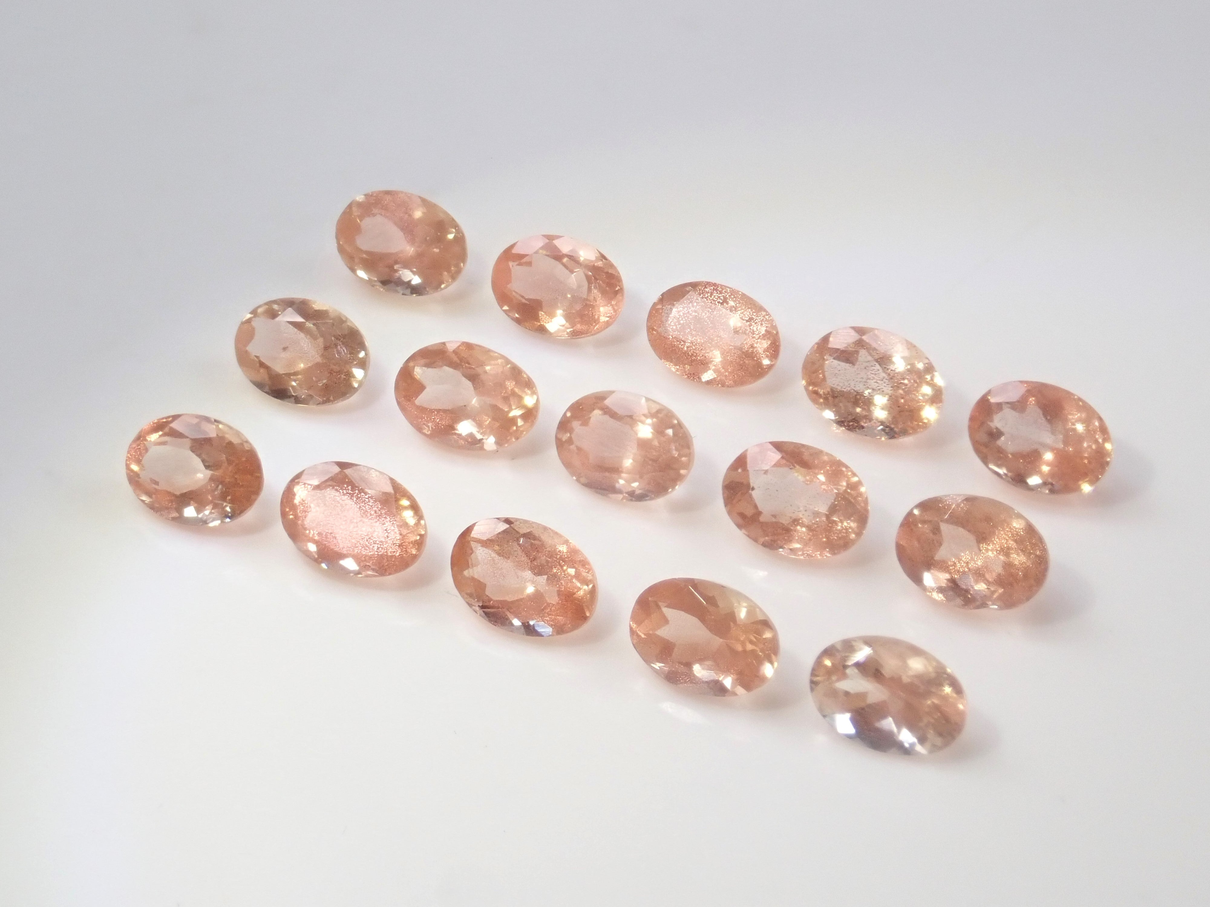 《限量24顆》美國俄勒岡日光石搭配美麗西拉💎(橢圓形切割,5 x 7mm)《多買有折扣》