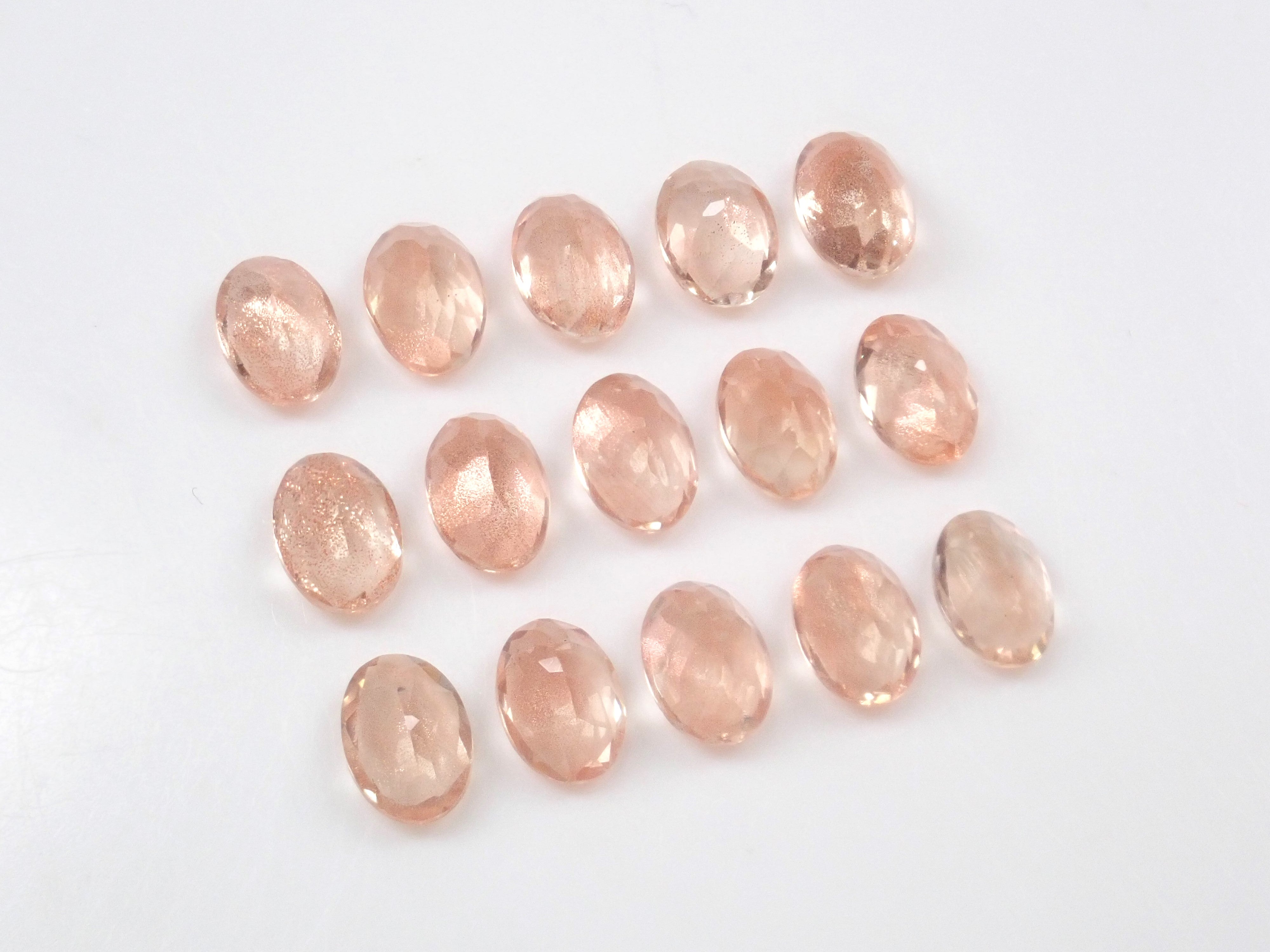 《限量24顆》美國俄勒岡日光石搭配美麗西拉💎(橢圓形切割,5 x 7mm)《多買有折扣》