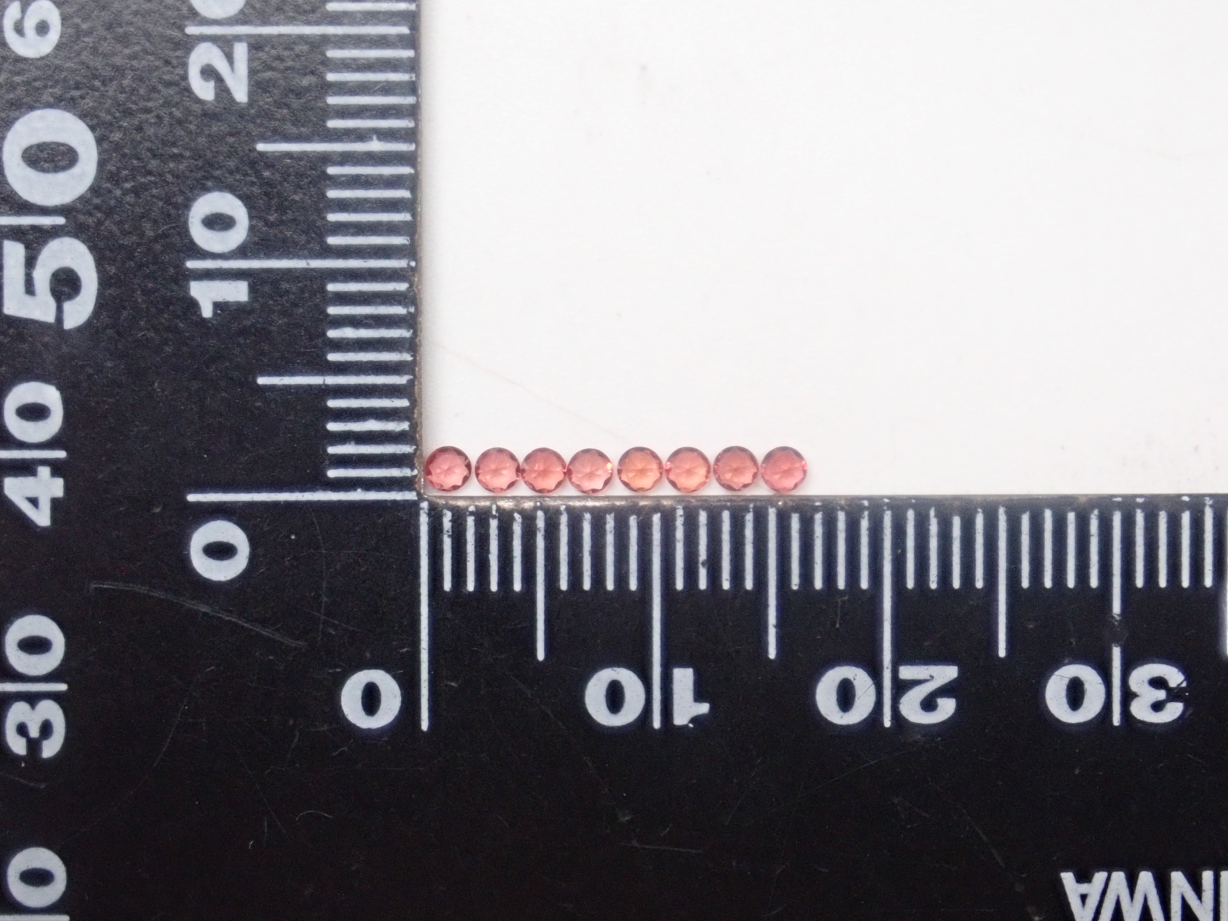 Limited to 8 stones - New in Tucson - Canadian Eudialite (Round Cut, Approx. 2mm) - Multiple purchase discounts available