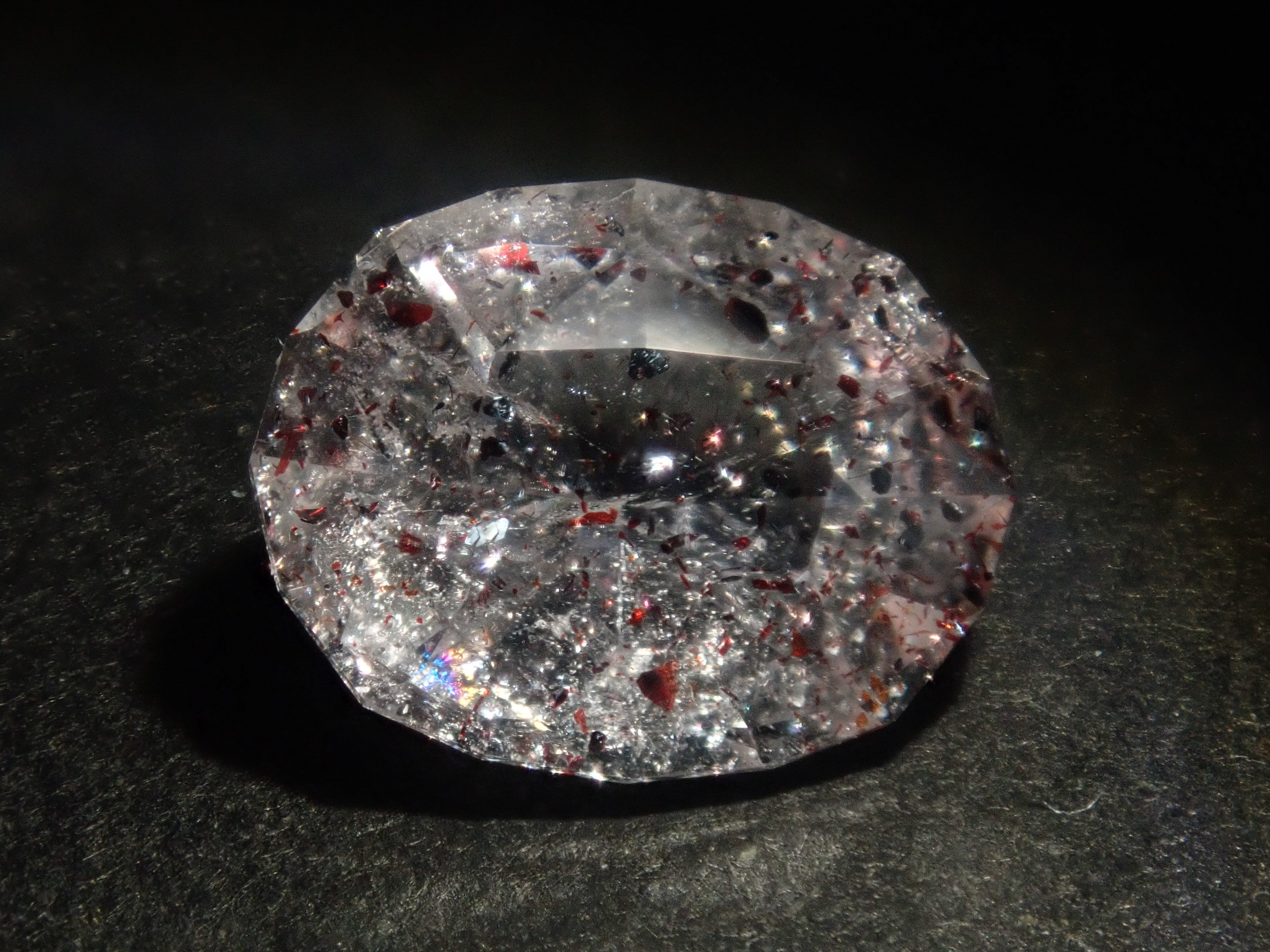 【1/25 22時販売】《限定12石》さくらインカット含むやレピドクロサイトインクォーツガチャ1石ルース《複数購入割引有》