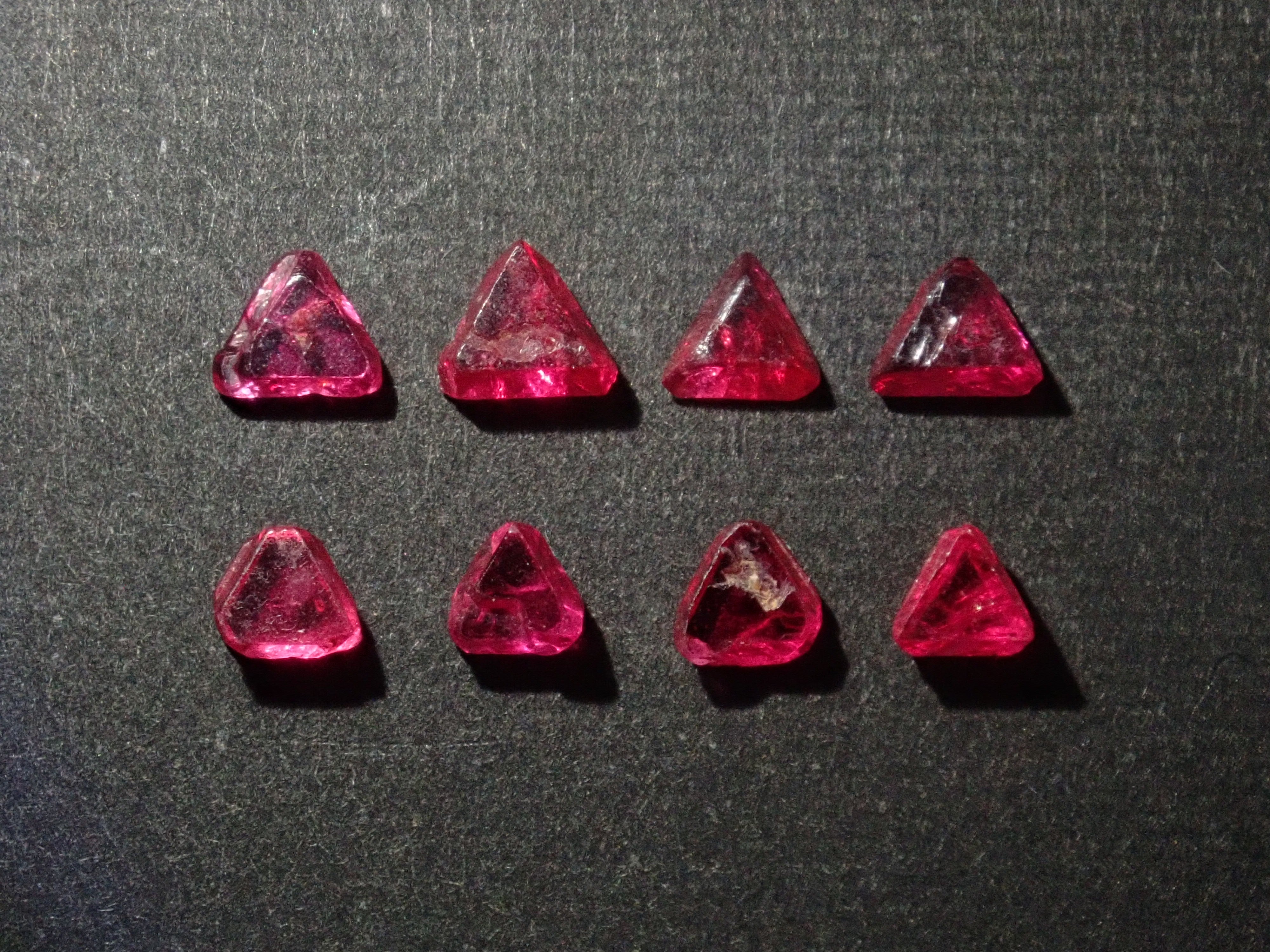 Limited to 8 stones: 1 red spinel rough stone from Myanmar. Discounts available for multiple purchases.