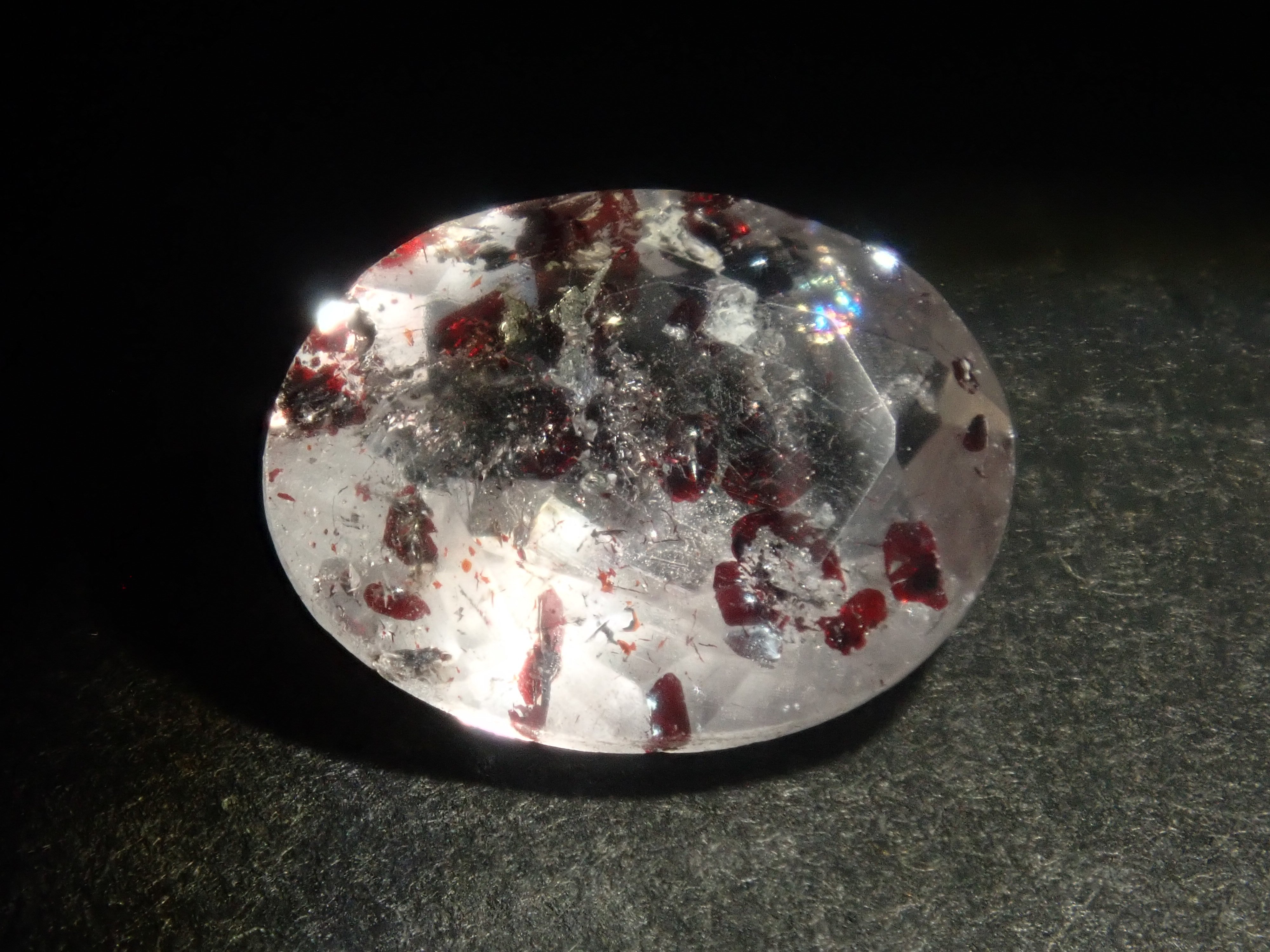 【1/25 22時販売】《限定12石》さくらインカット含むやレピドクロサイトインクォーツガチャ1石ルース《複数購入割引有》