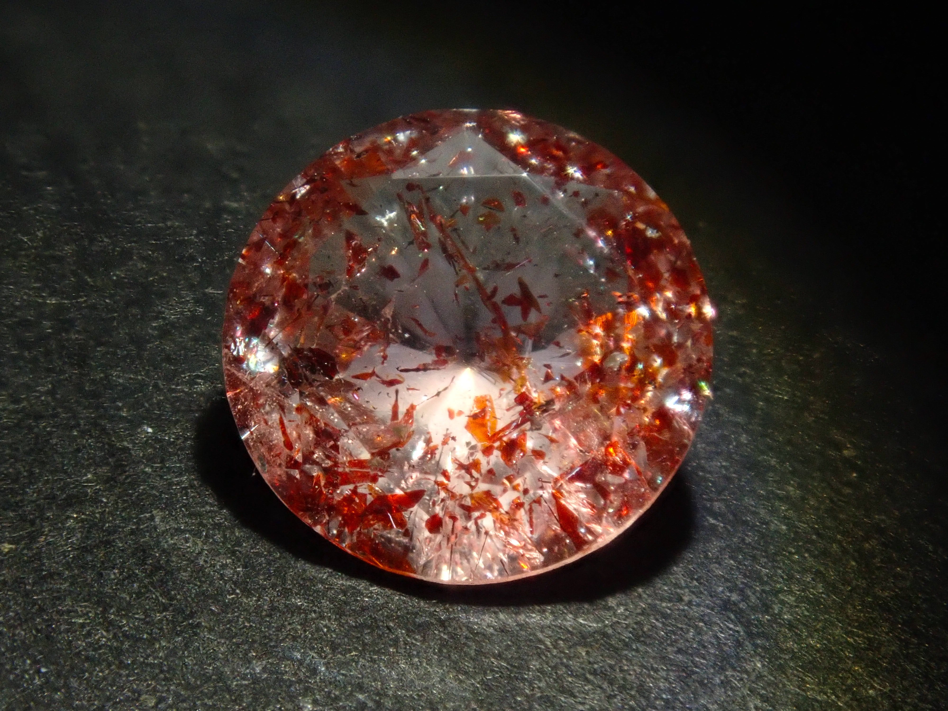 【1/25 22時販売】《限定12石》さくらインカット含むやレピドクロサイトインクォーツガチャ1石ルース《複数購入割引有》