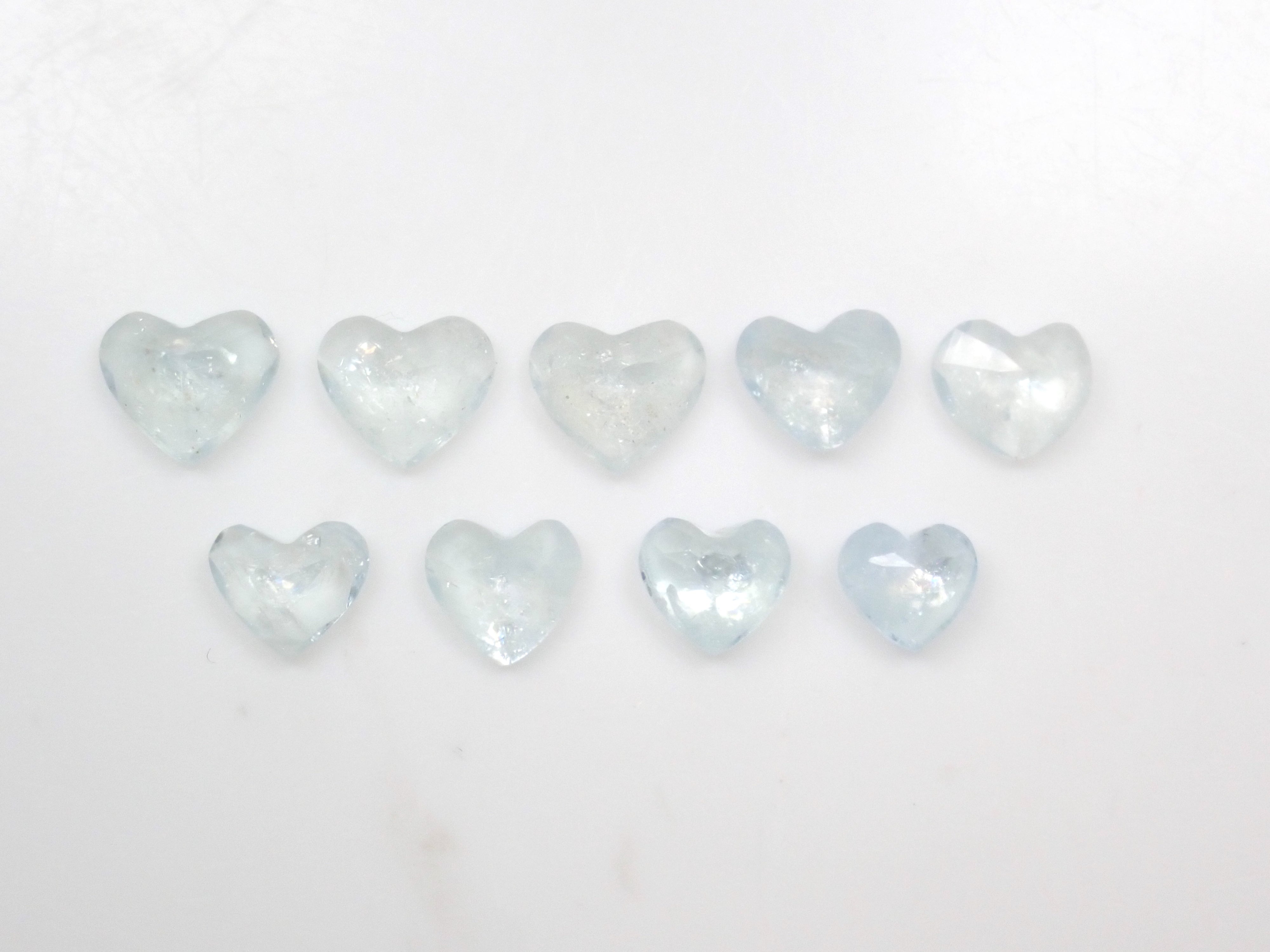 Brazilian Rainbow Aquamarine (Iridescent Aquamarine) Loose Stone (Heart Shape) (Multiple Purchase Discounts Available)