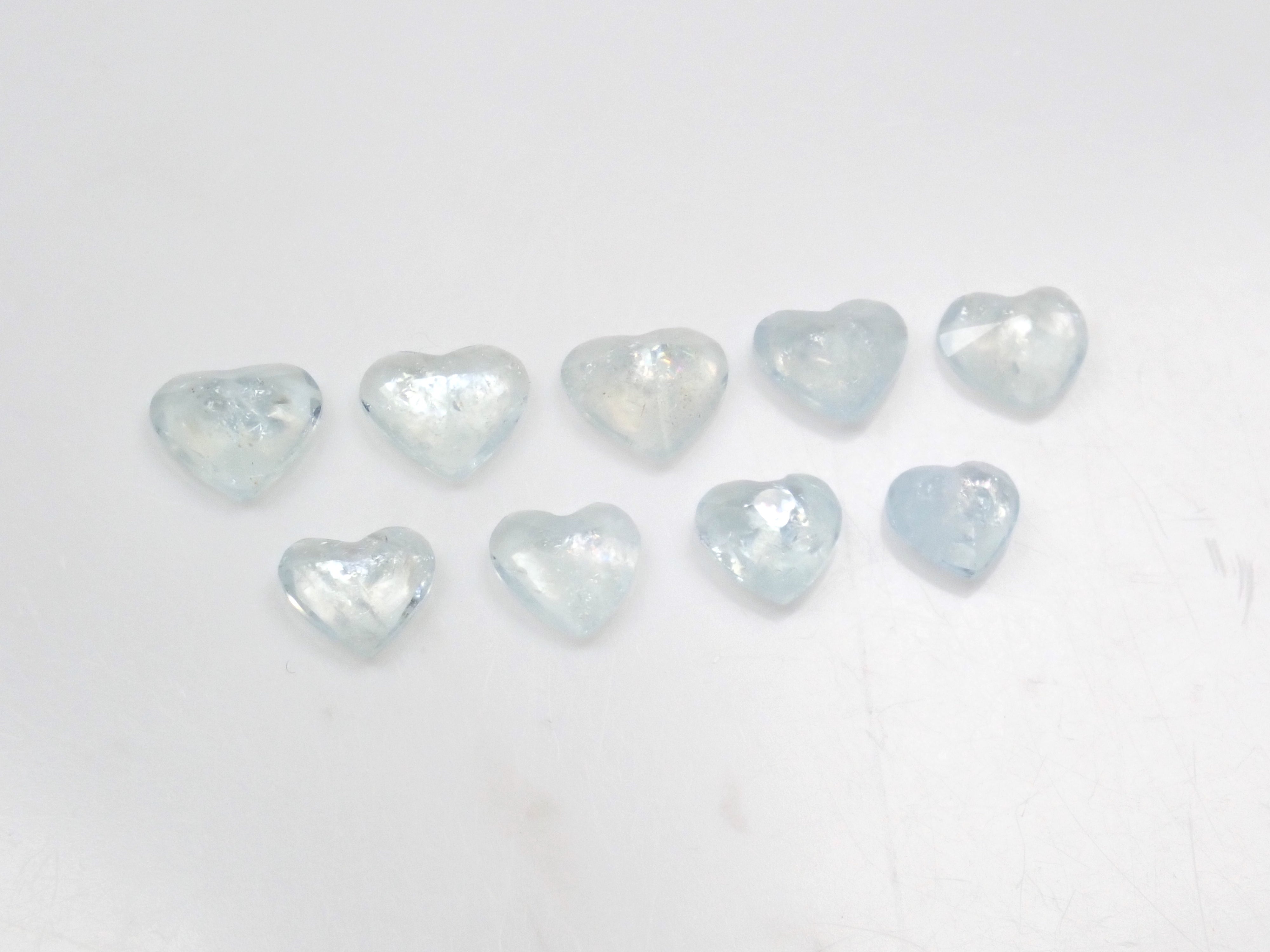Brazilian Rainbow Aquamarine (Iridescent Aquamarine) Loose Stone (Heart Shape) (Multiple Purchase Discounts Available)