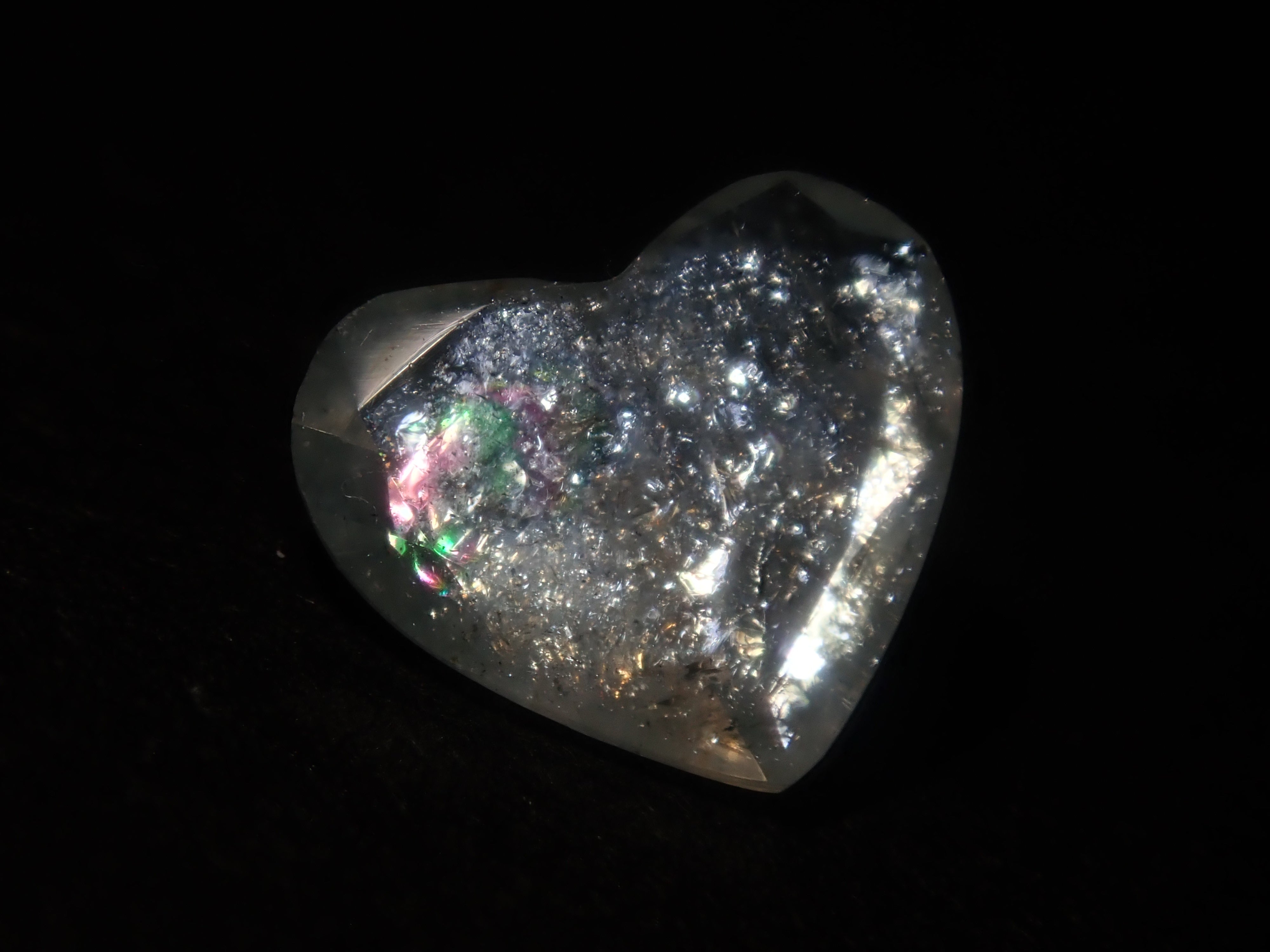 Brazilian Rainbow Aquamarine (Iridescent Aquamarine) Loose Stone (Heart Shape) (Multiple Purchase Discounts Available)