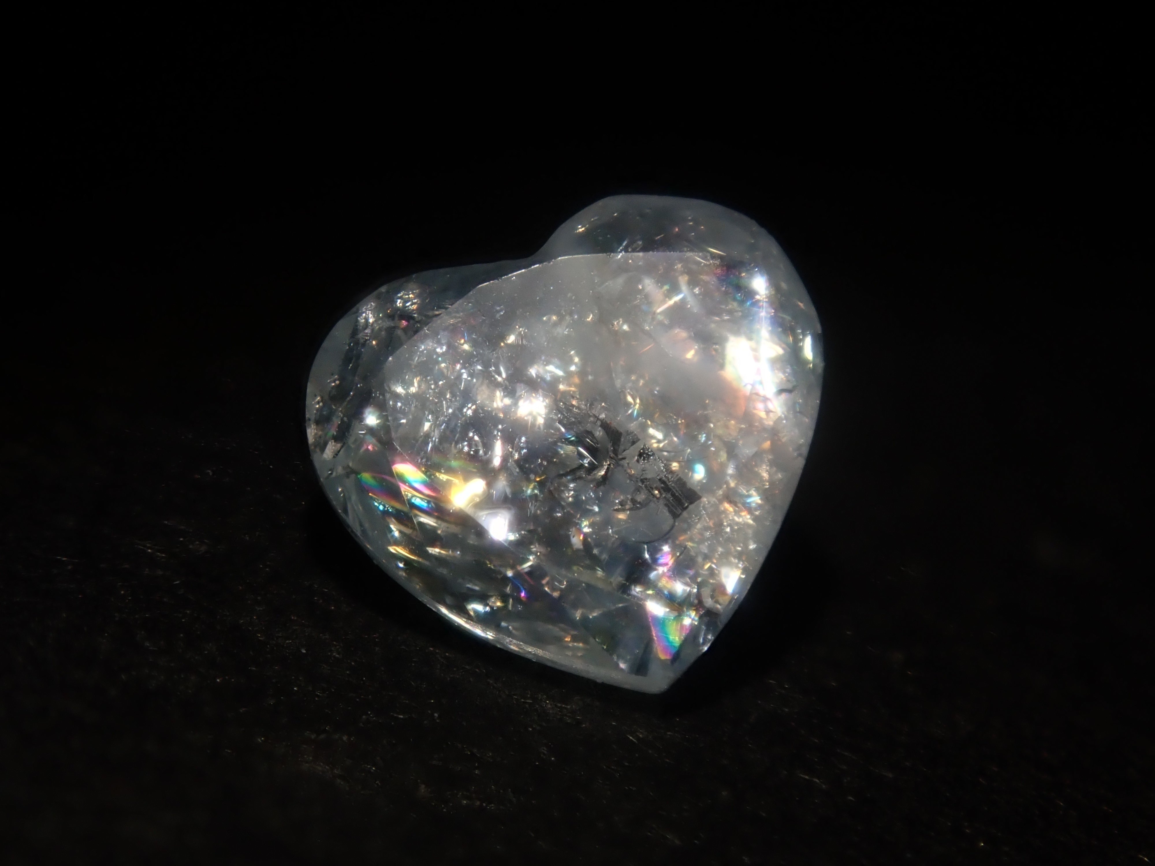Brazilian Rainbow Aquamarine (Iridescent Aquamarine) Loose Stone (Heart Shape) (Multiple Purchase Discounts Available)