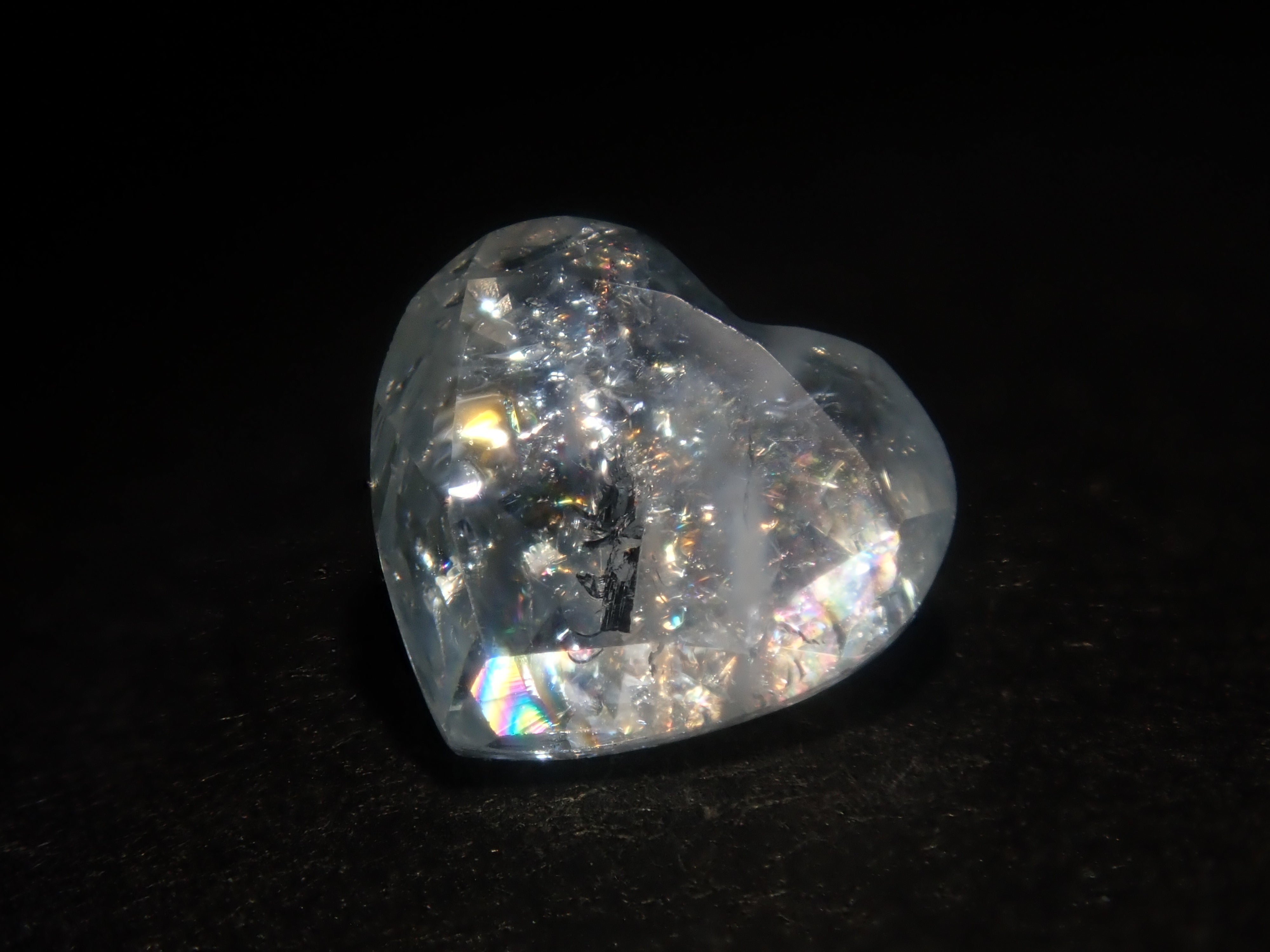 Brazilian Rainbow Aquamarine (Iridescent Aquamarine) Loose Stone (Heart Shape) (Multiple Purchase Discounts Available)