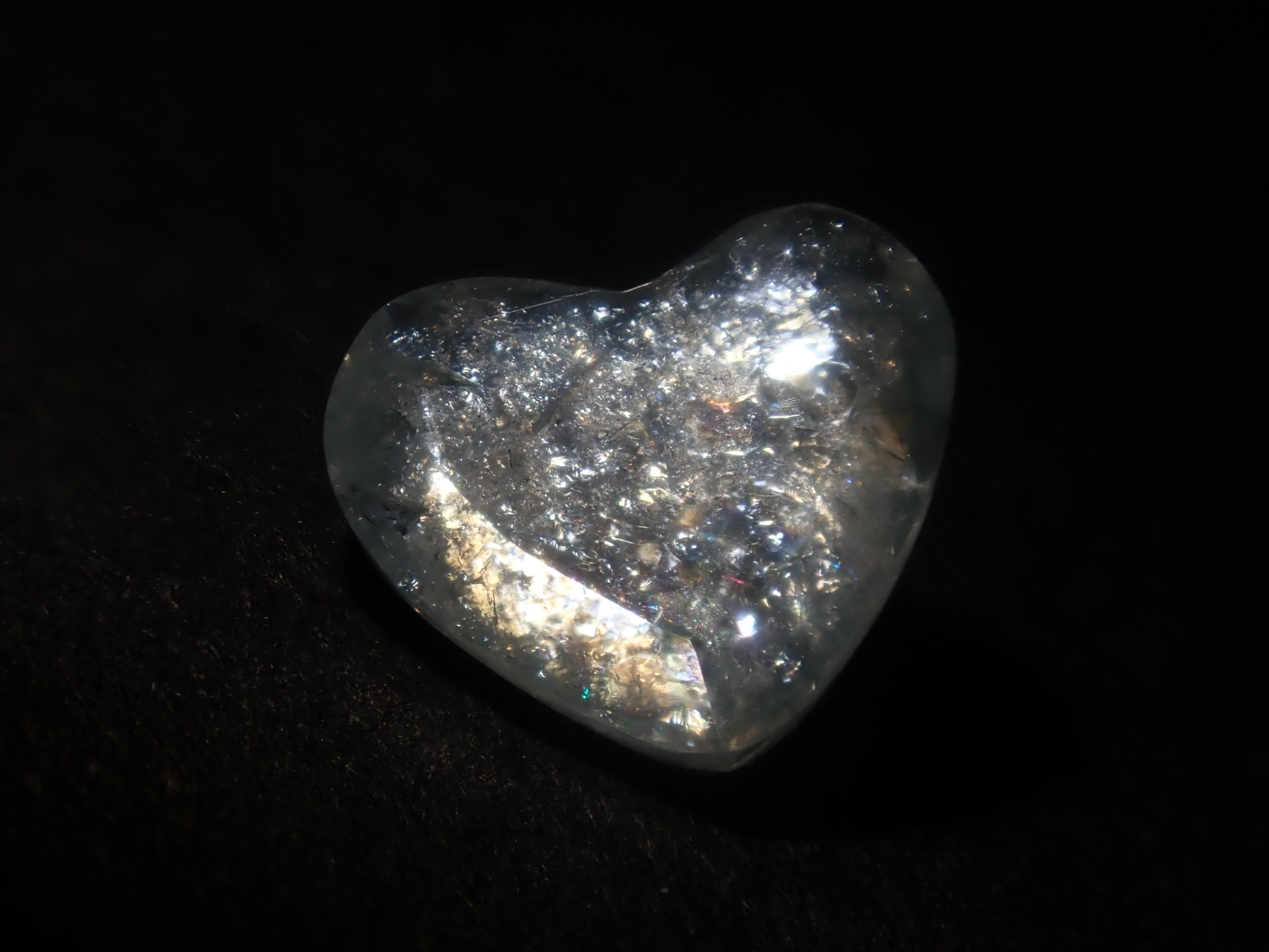 Brazilian Rainbow Aquamarine (Iridescent Aquamarine) Loose Stone (Heart Shape) (Multiple Purchase Discounts Available)