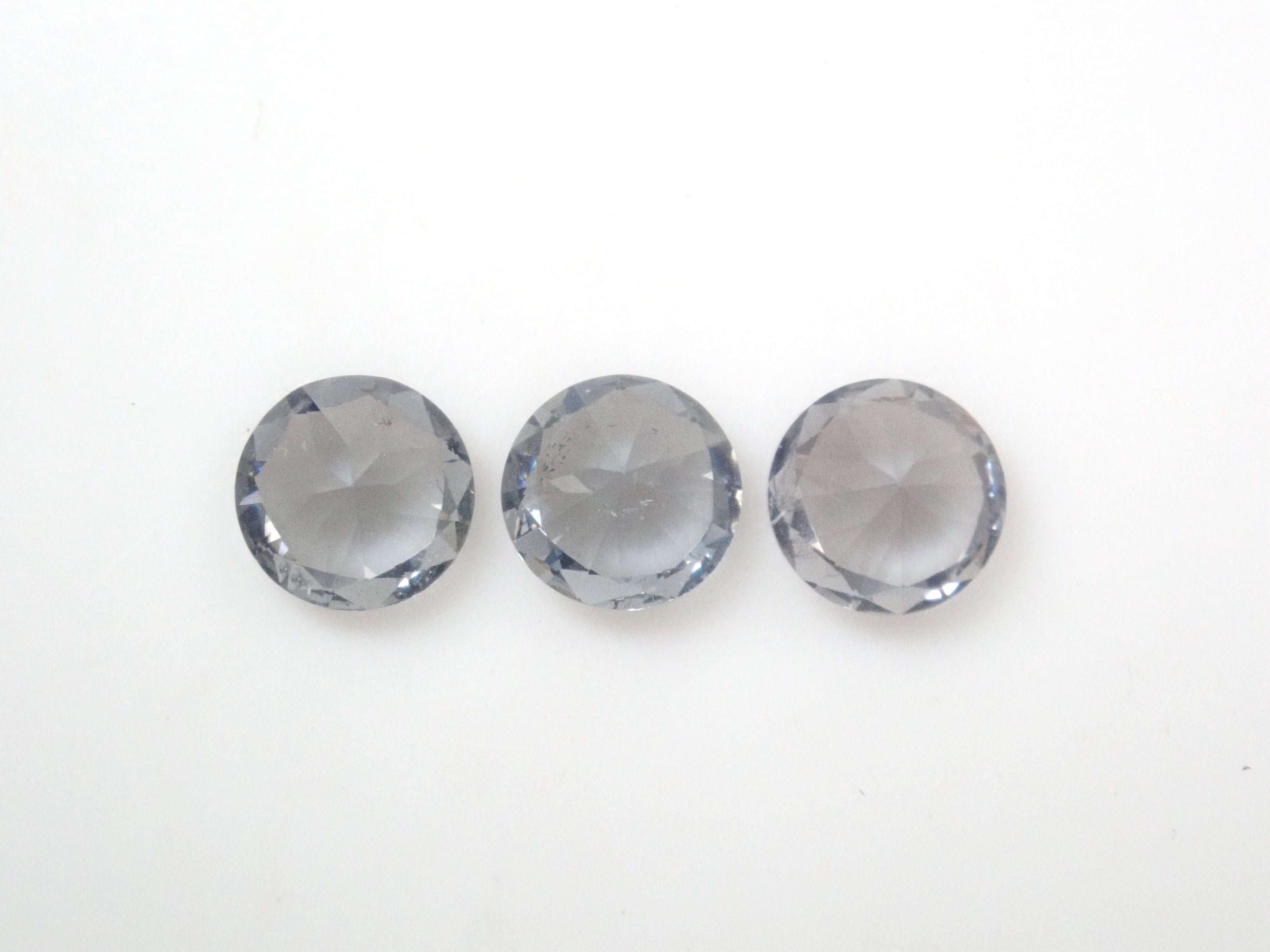 【10/12 22時販売】《限定3石》ミャンマー産グレースピネル・プラチナスピネル(4.0mm,ラウンドカット)1石ルース《複数購入割引有》