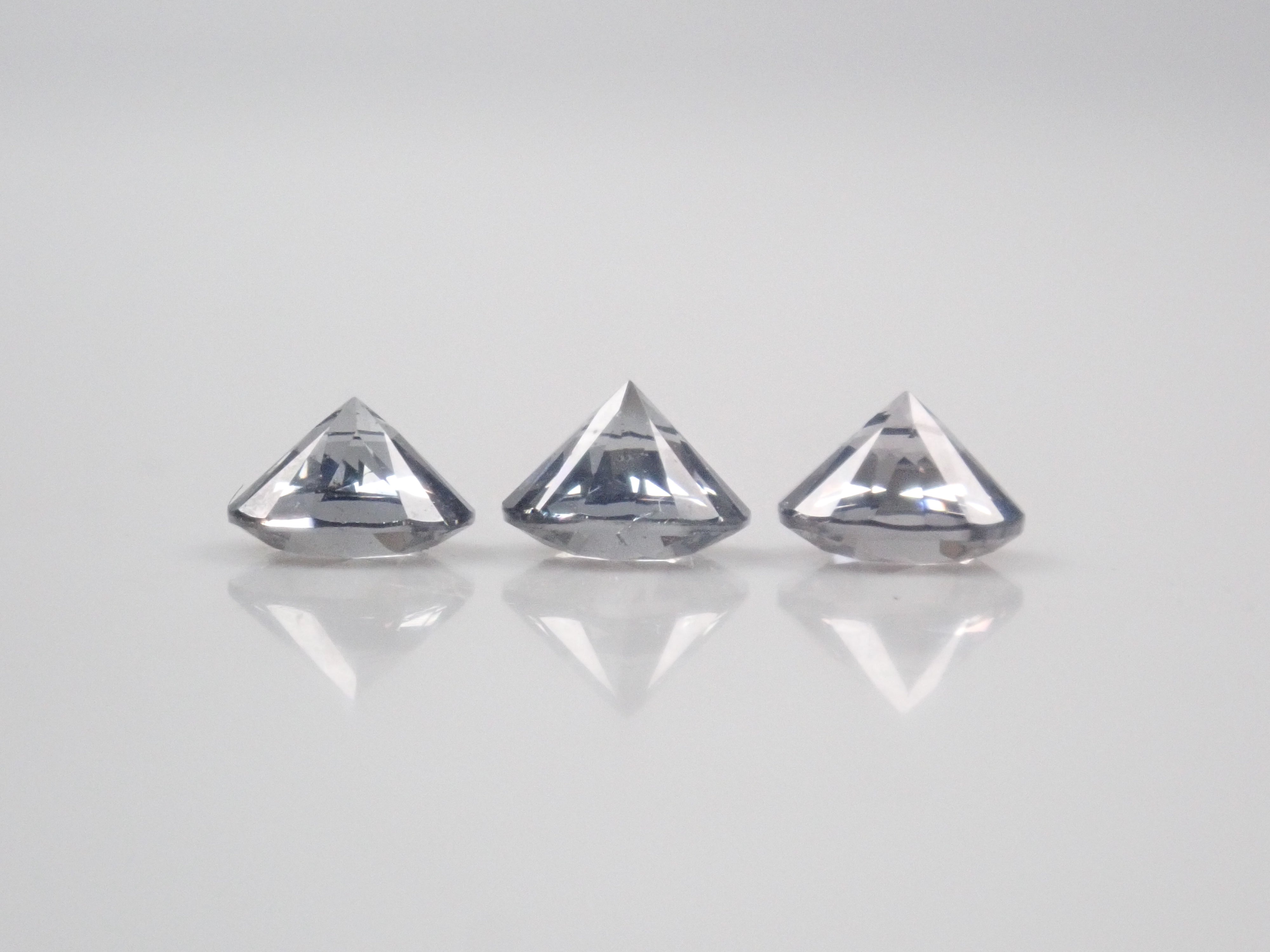 【10/12 22時販売】《限定3石》ミャンマー産グレースピネル・プラチナスピネル(4.0mm,ラウンドカット)1石ルース《複数購入割引有》