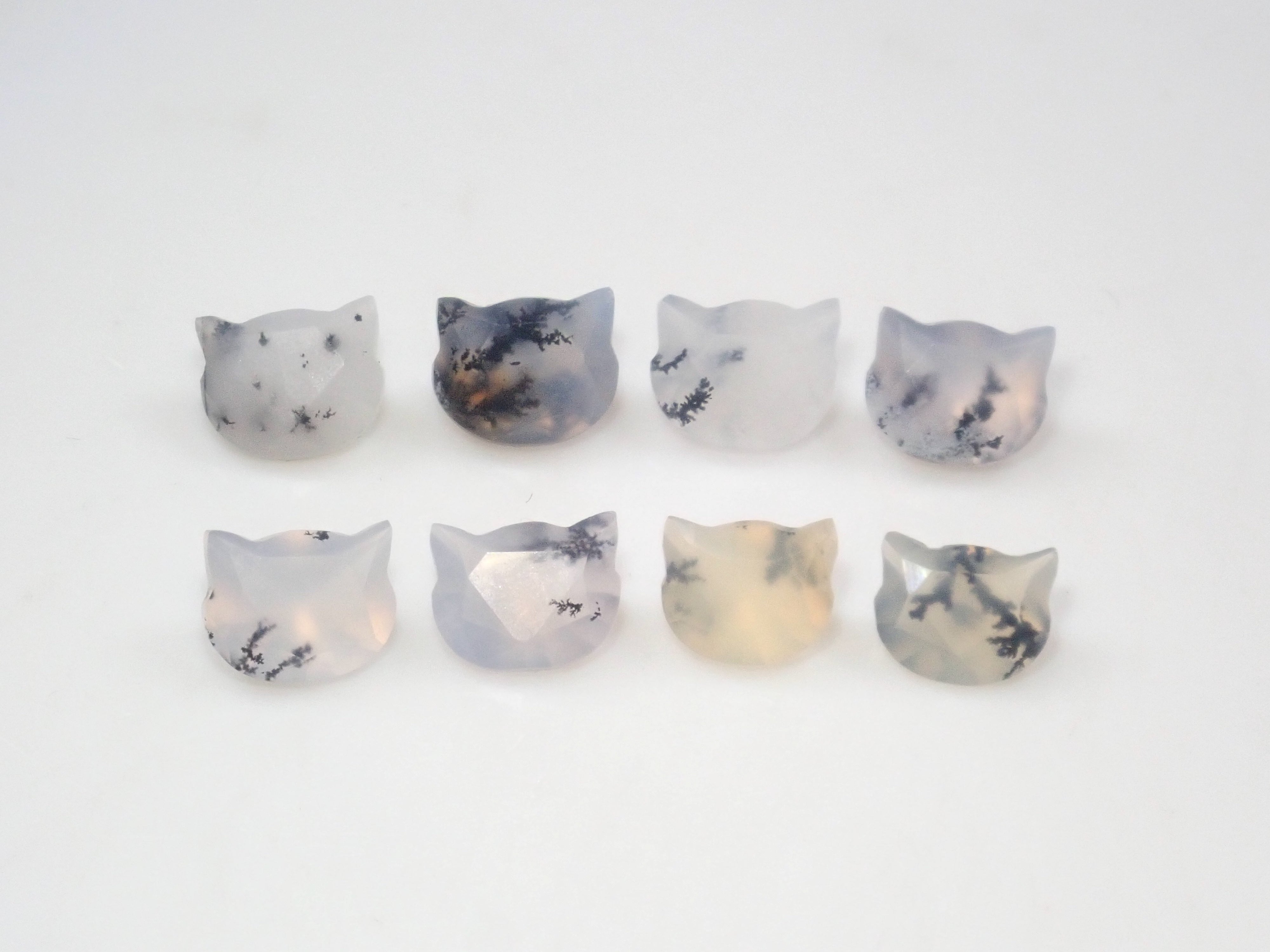 【10/13 22時販売】《限定8石》ブラジル産デンドリティッククォーツの子猫カット1石ルース(初心者向け)(5mm)《複数購入割引有》