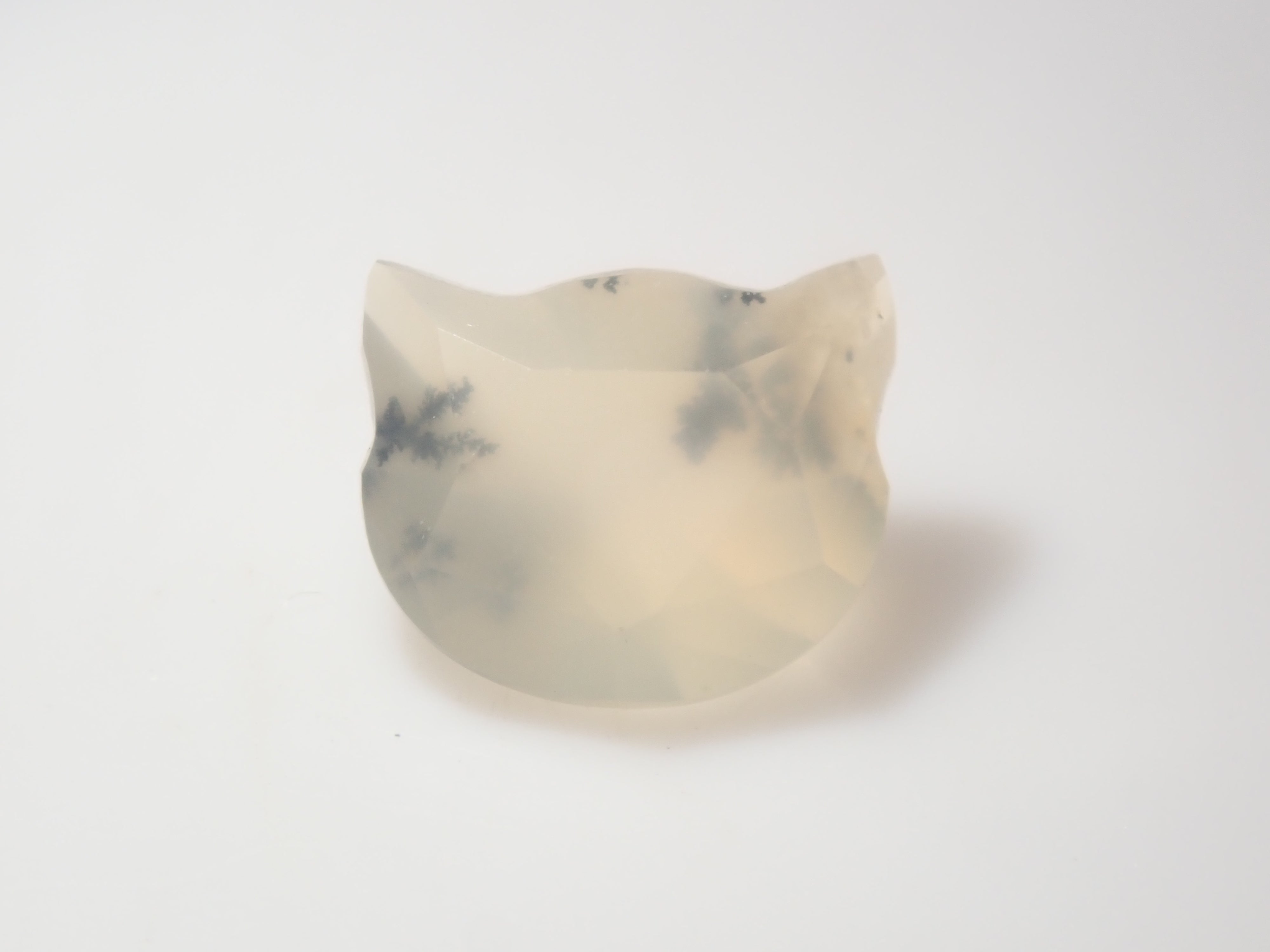 【10/13 22時販売】《限定8石》ブラジル産デンドリティッククォーツの子猫カット1石ルース(初心者向け)(5mm)《複数購入割引有》