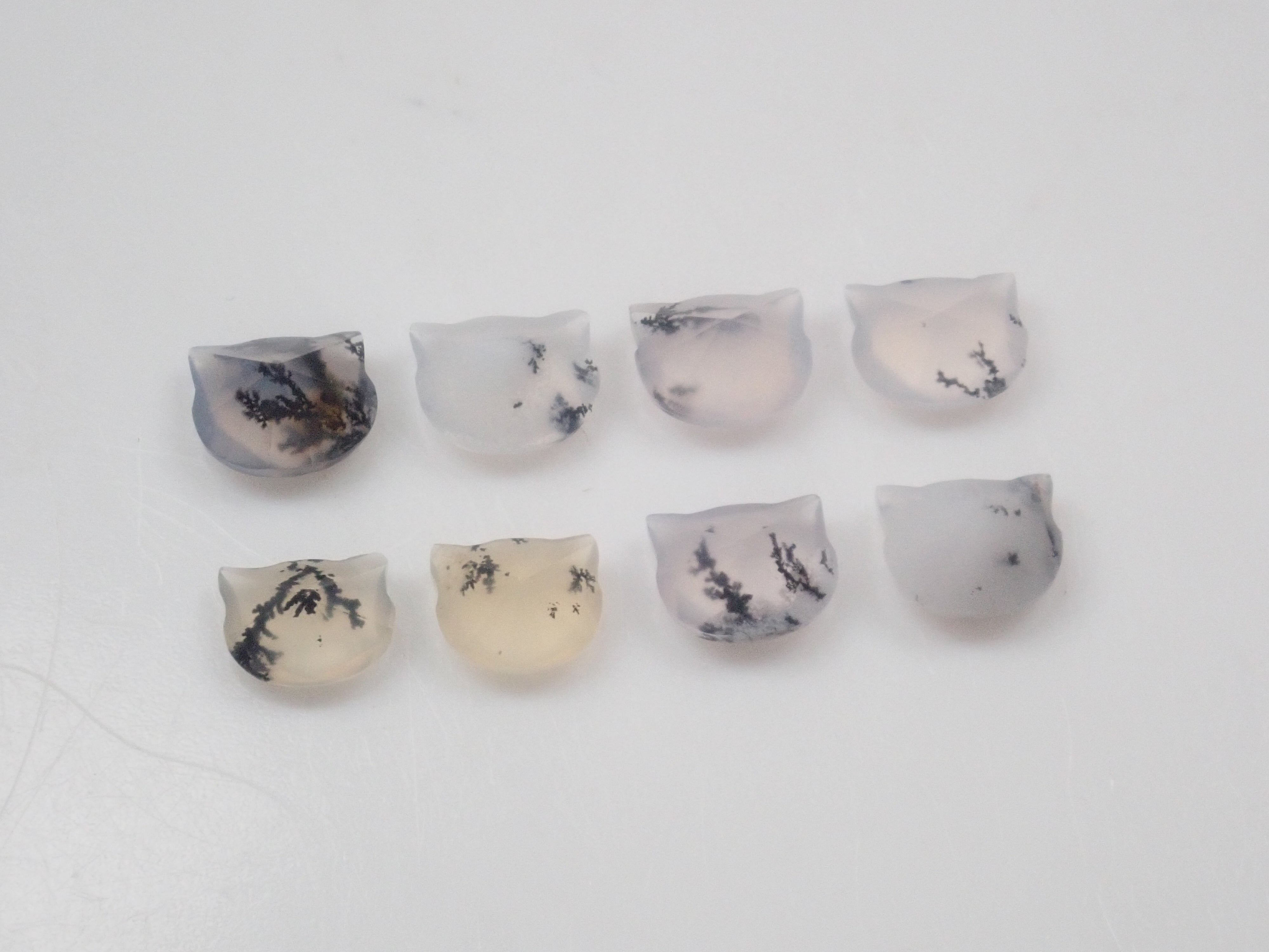 【10/13 22時販売】《限定8石》ブラジル産デンドリティッククォーツの子猫カット1石ルース(初心者向け)(5mm)《複数購入割引有》